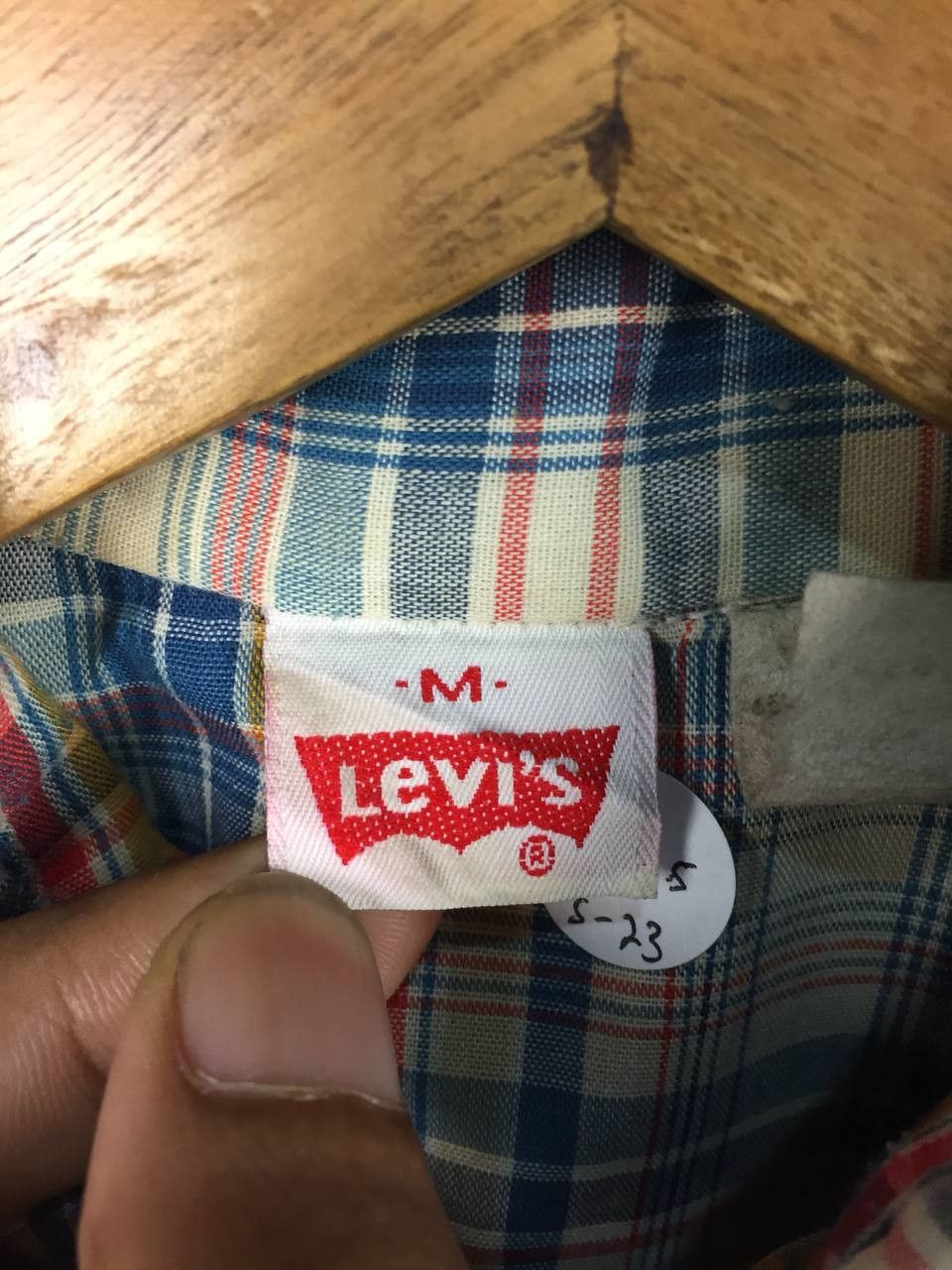 Levi's Vtg 70s Levi’s Made in Usa Western Plaid Snap Button Shirt Size US M / EU 48-50 / 2 - 8 Thumbnail