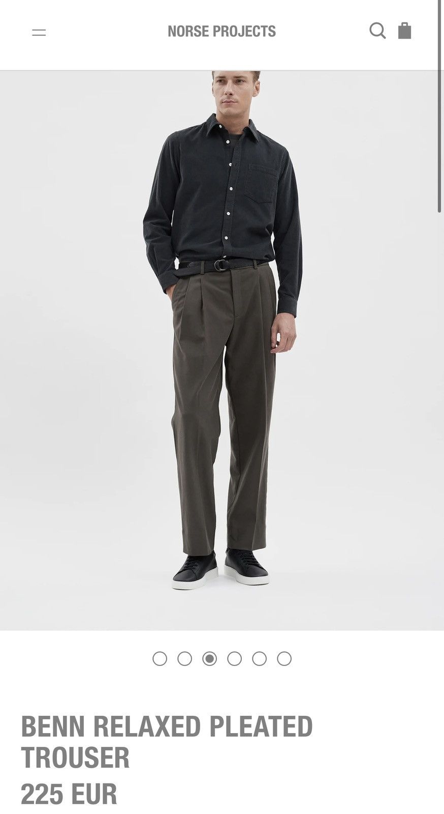 BENN RELAXED PLEATED TROUSER
