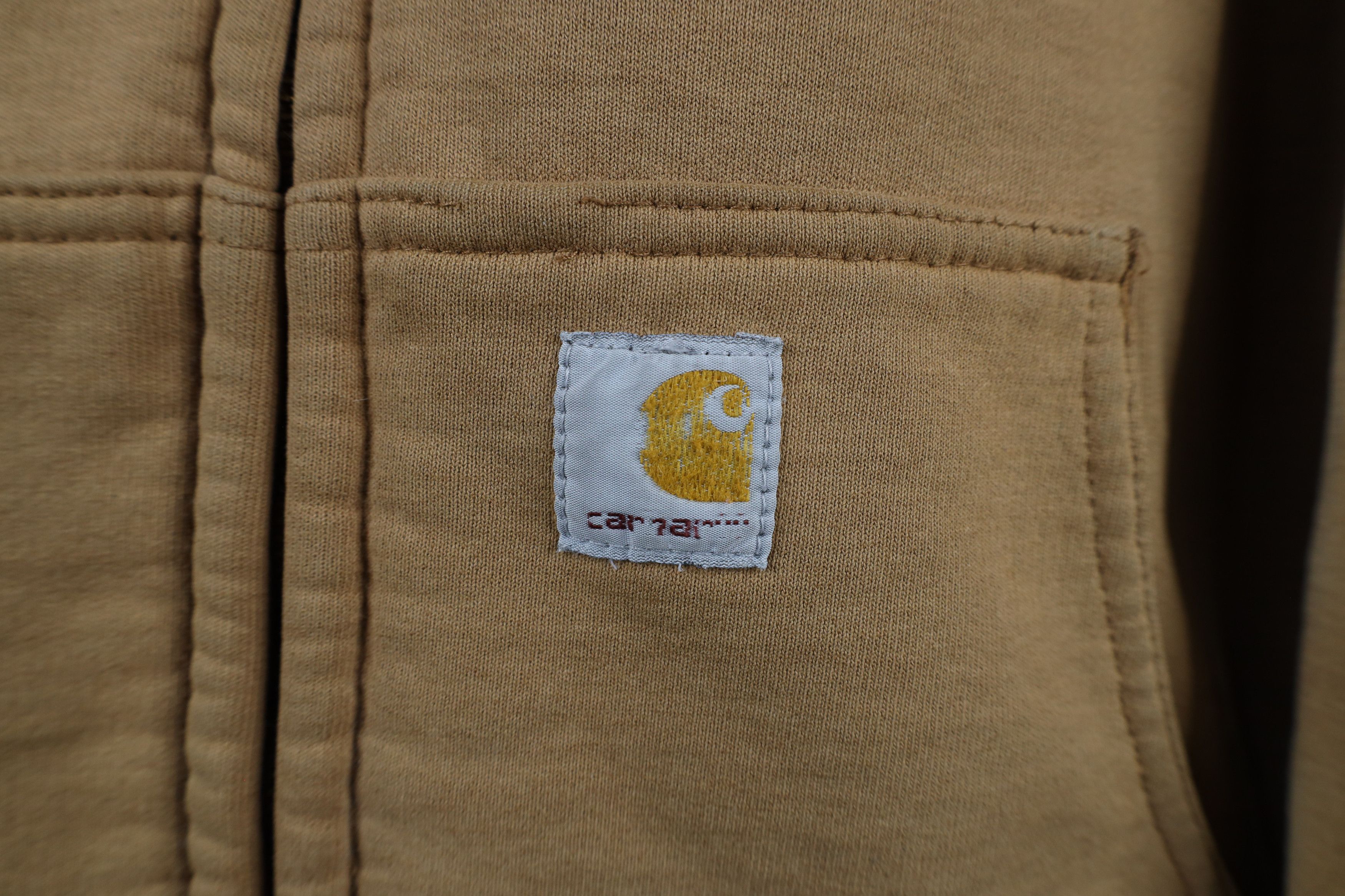 Carhartt × Vintage Vintage Y2K Carhartt Heavyweight Thermal Lined Hoodie Jacket Size US XXL / EU 58 / 5 - 4 Thumbnail