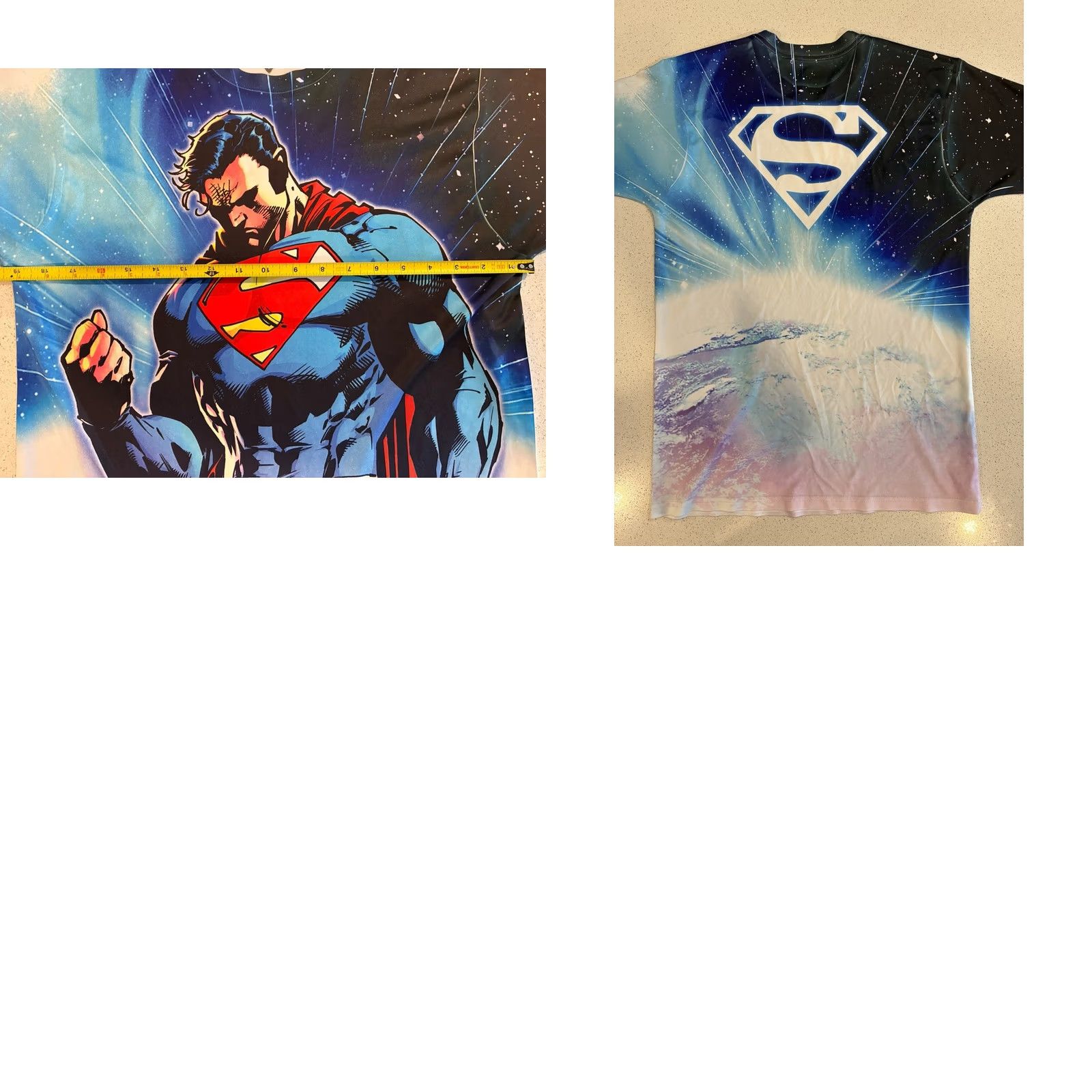 DC Comics Superman All Over Print T Shirt Size S Small DC Comics Graphic Tee Men Cartoon Size US S / EU 44-46 / 1 - 8 Thumbnail