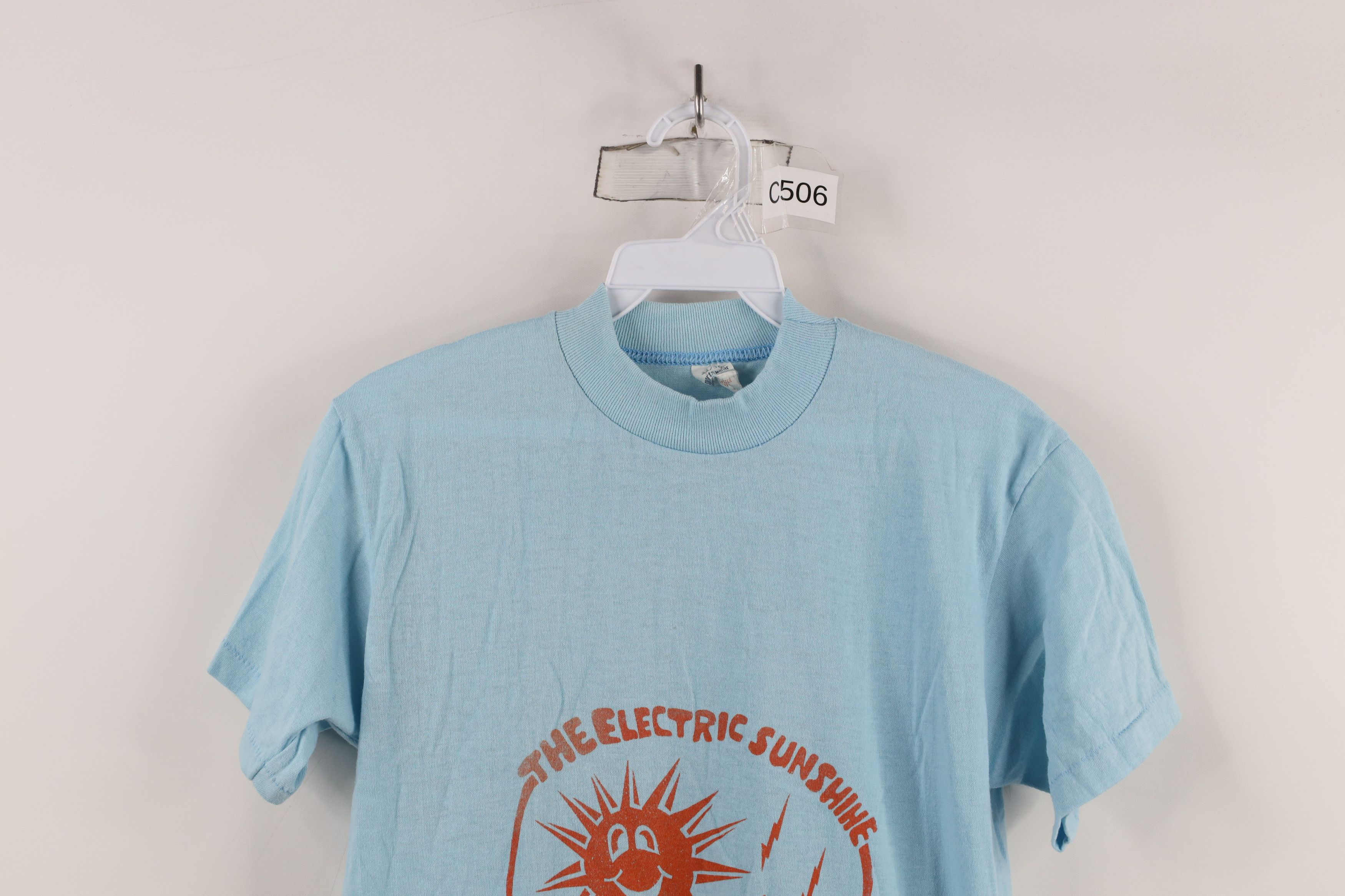 Vintage Vintage 70s The Electric Sunshine Man T-Shirt Light Blue USA Size US S / EU 44-46 / 1 - 2 Thumbnail
