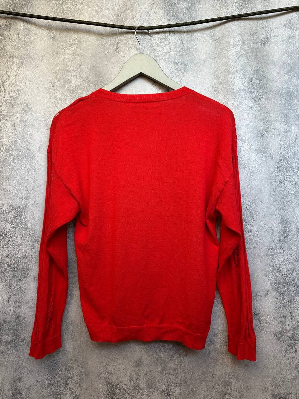 Sandro Sandro Paris Knit Long Sleeve Top Red Long Sleeve Size S / US 4 / IT 40 - 3 Thumbnail