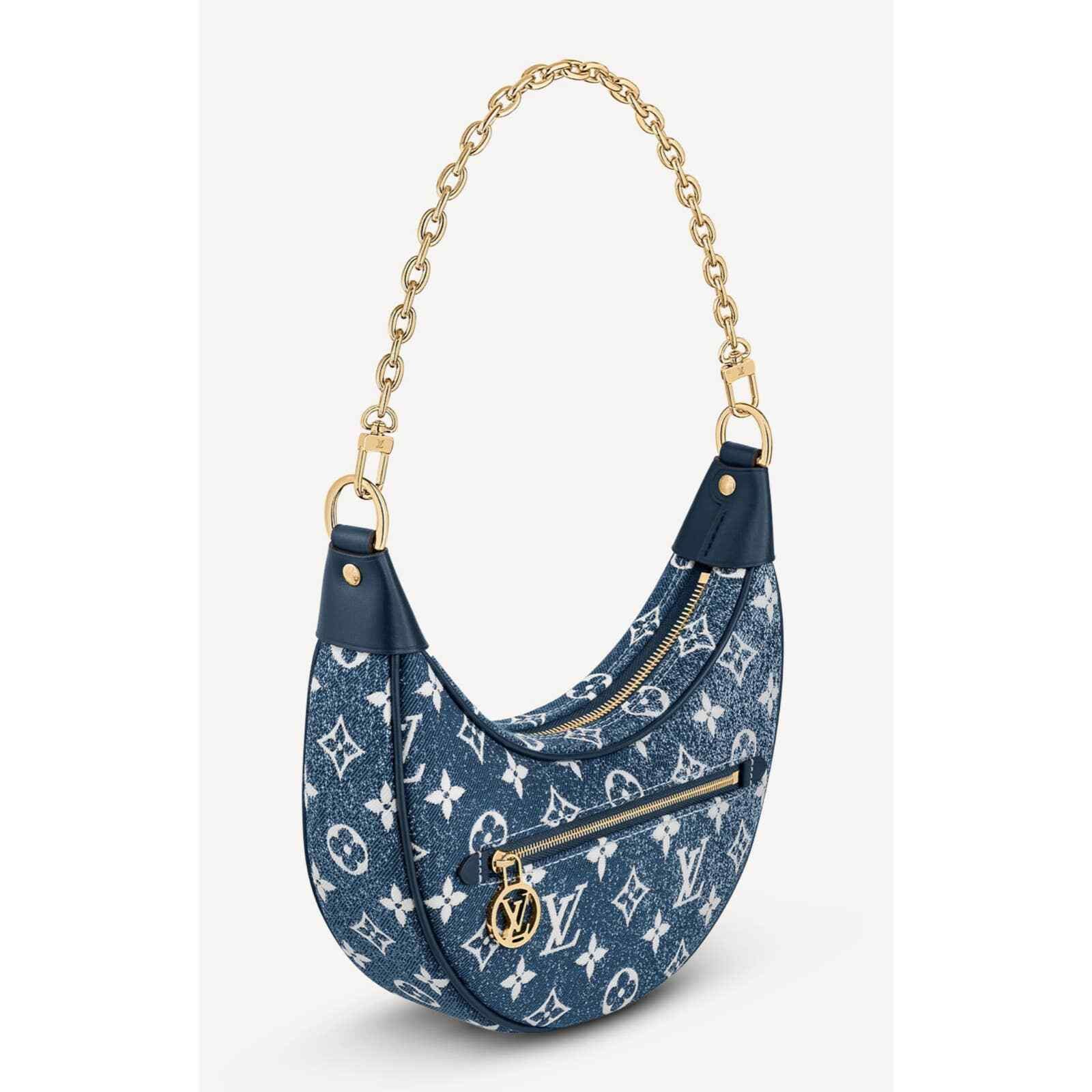 Louis Vuitton Louis Vuitton Loop Blue Denim Moon Crossbody Shoulder Bag Size ONE SIZE - 3 Thumbnail