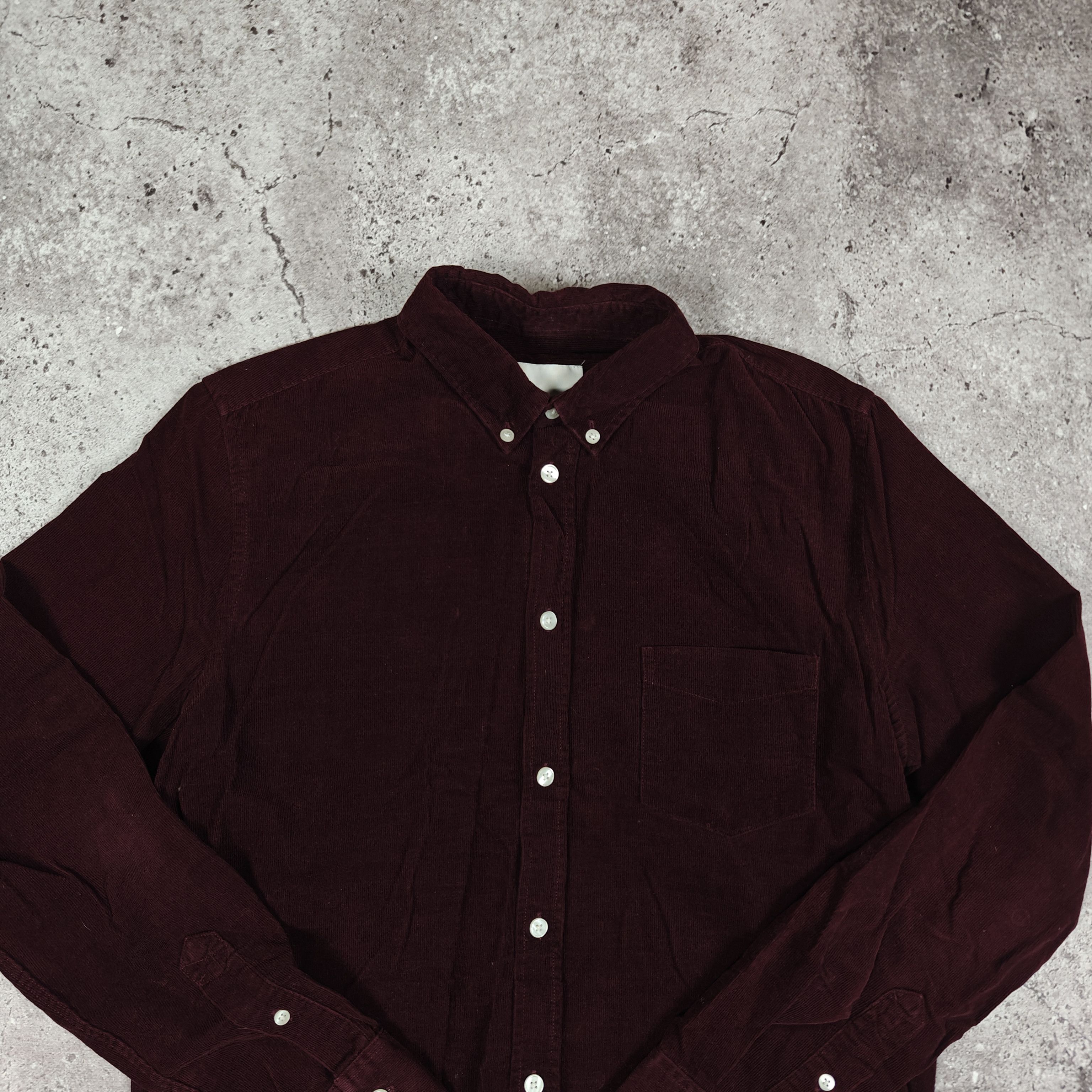 Samsoe Samsoe Samsoe Samsoe Corduroy Shirt Collared Burgundy S Size US S / EU 44-46 / 1 - 2 Thumbnail