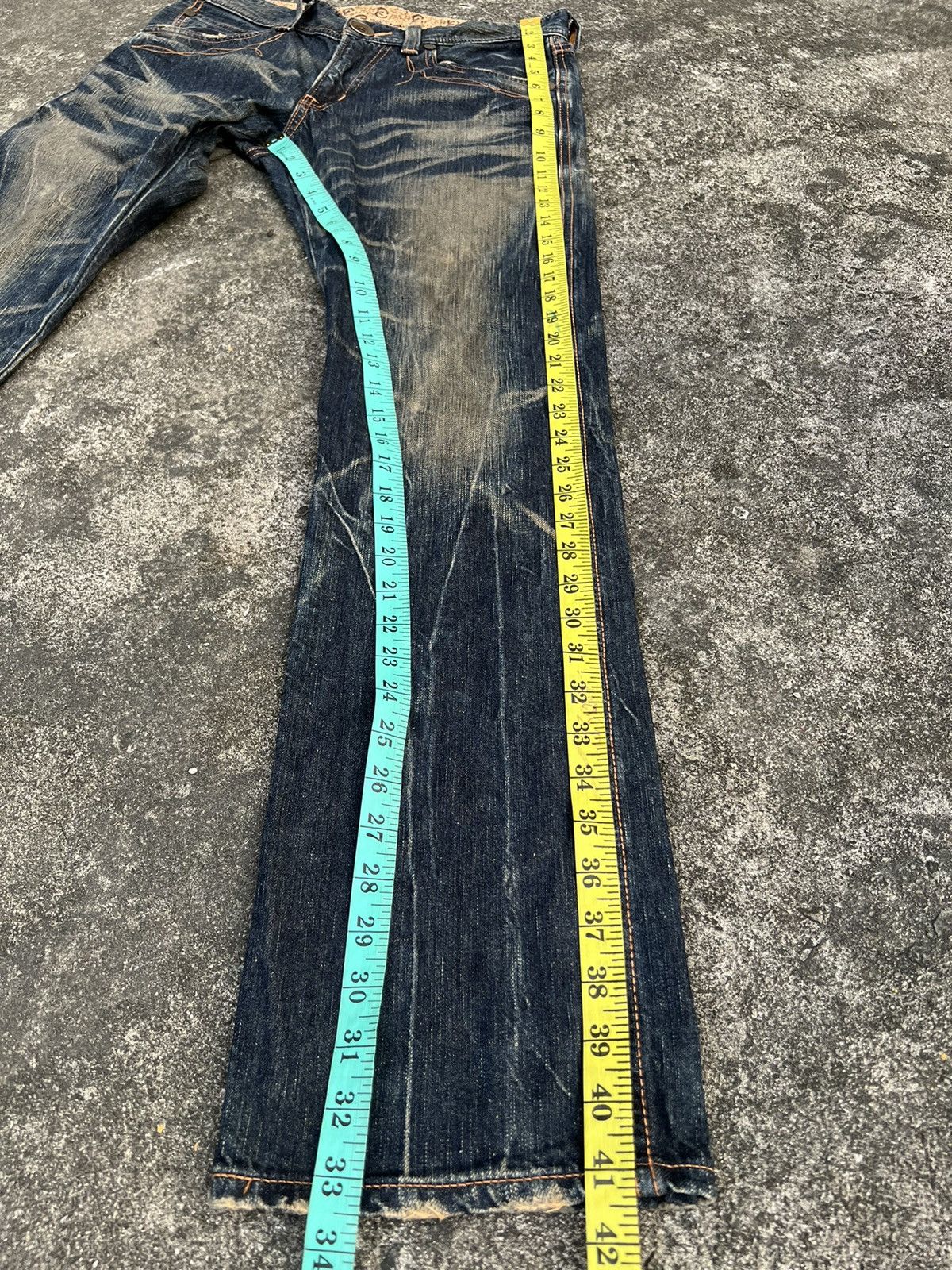 Edwin × If Six Was Nine × Japanese Brand EDWIN 503 BLUE TRIP PUNK JEANS VERY RARE Size US 31 - 15 Thumbnail
