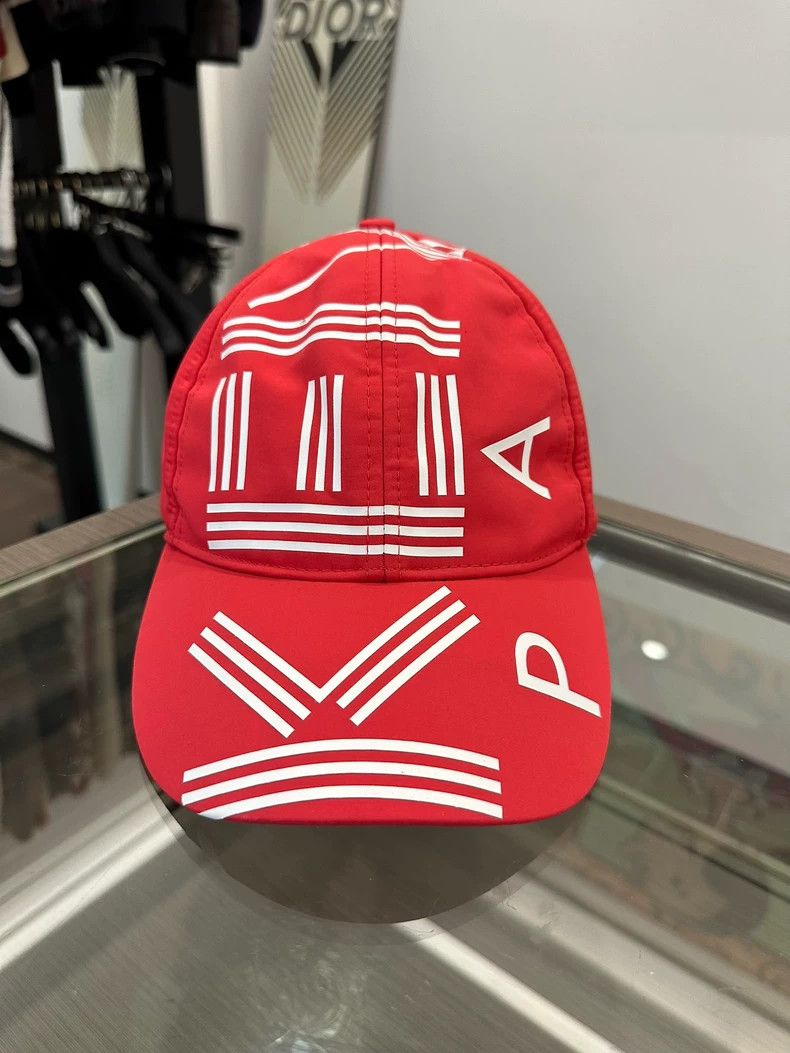 Kenzo KENZO size U Classic White Letter Logo Red Baseball Cap, On Size ONE SIZE - 1 Thumbnail