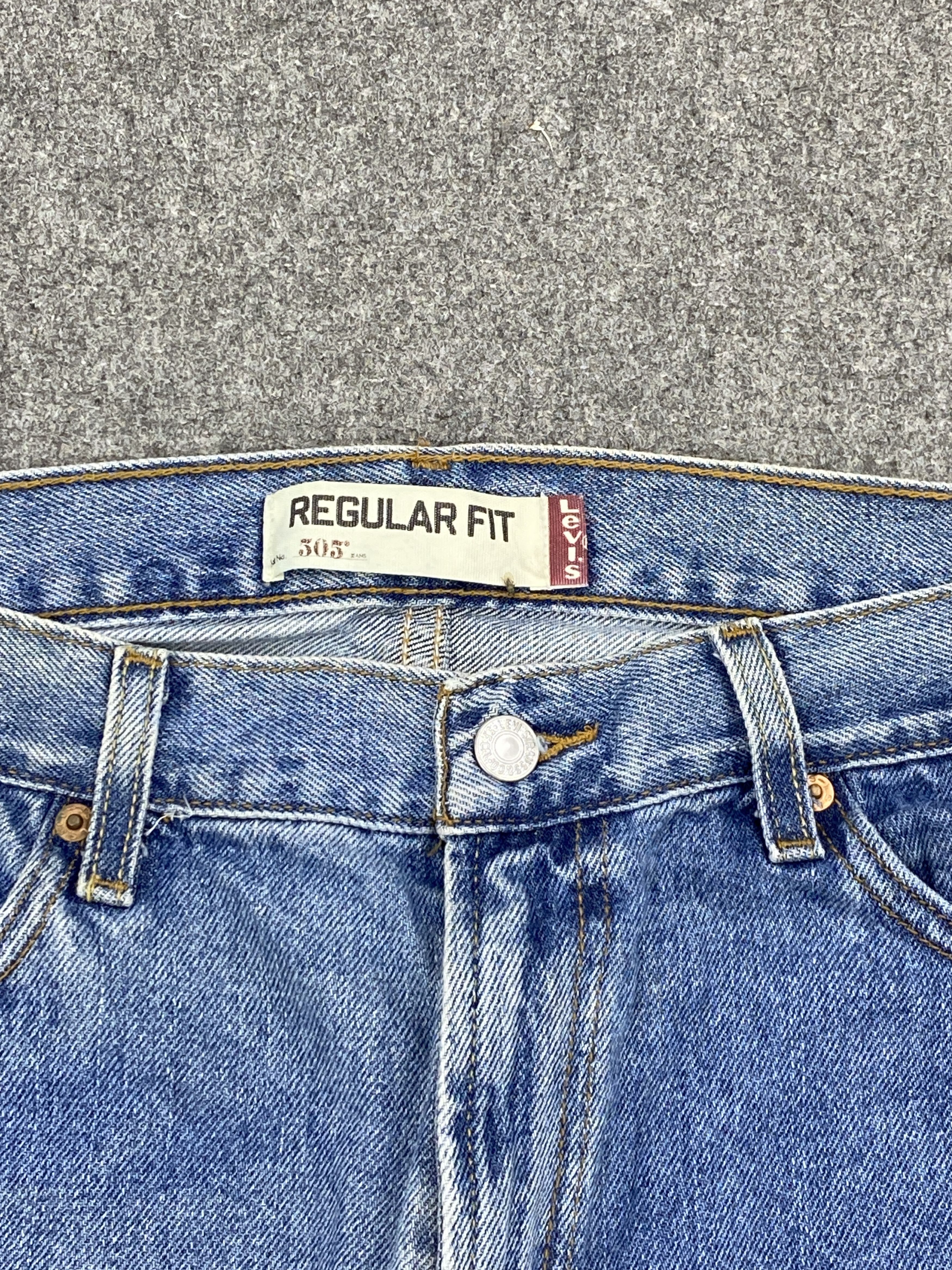Levi's Vintage Levis 505 Bleach Faded Jeans DP2624 Size US 33 - 9 Thumbnail