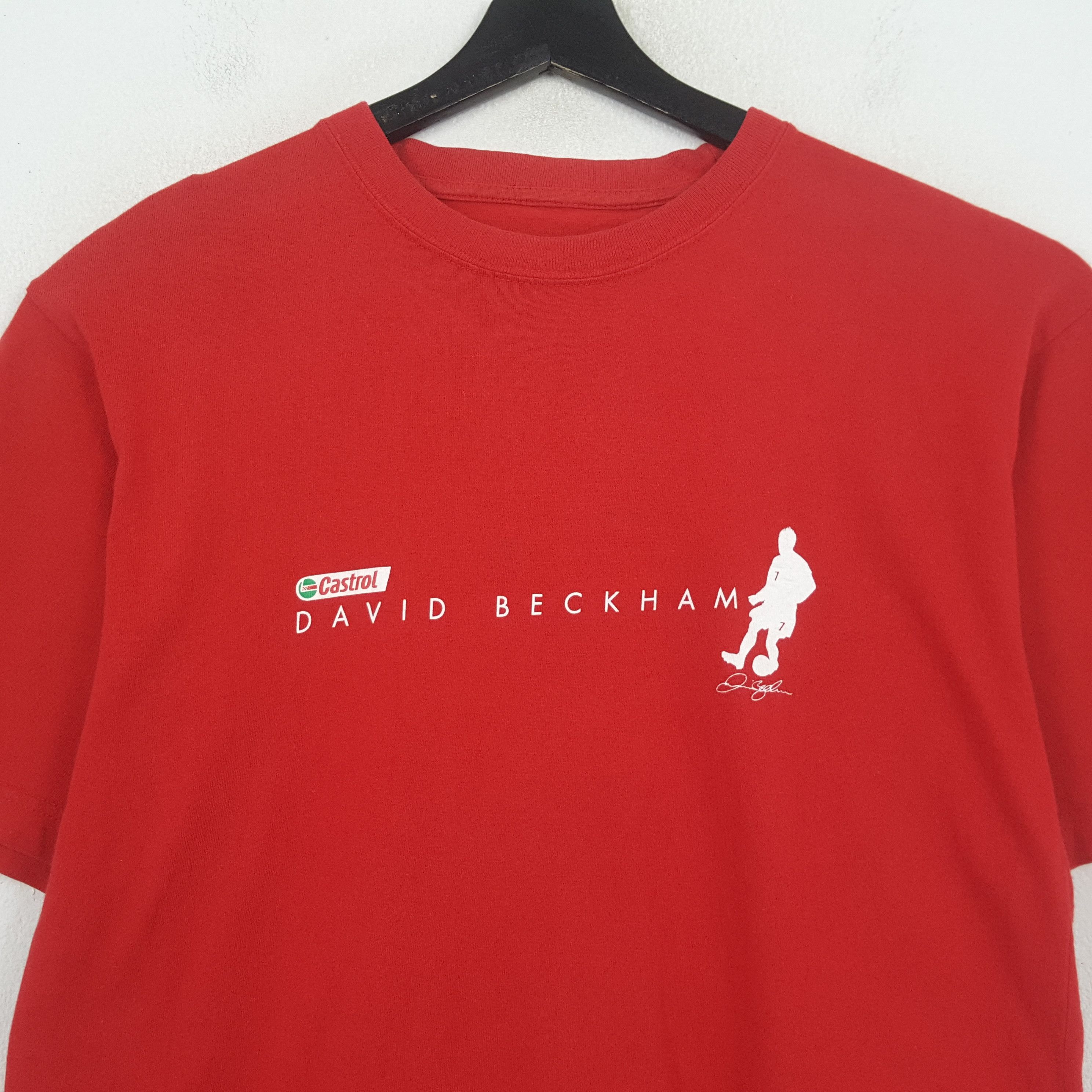 Vintage Castrol David Beckham Tshirt RR21 Size US M / EU 48-50 / 2 - 4 Thumbnail