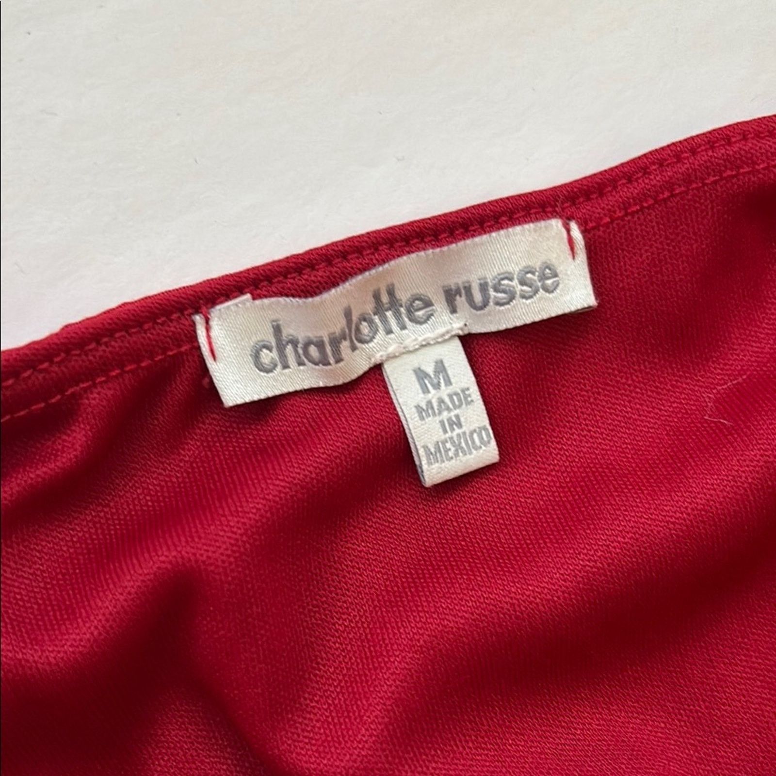 The Unbranded Brand Charlotte Russe Little Red Dress - Size Medium Size M / US 6-8 / IT 42-44 - 4 Thumbnail
