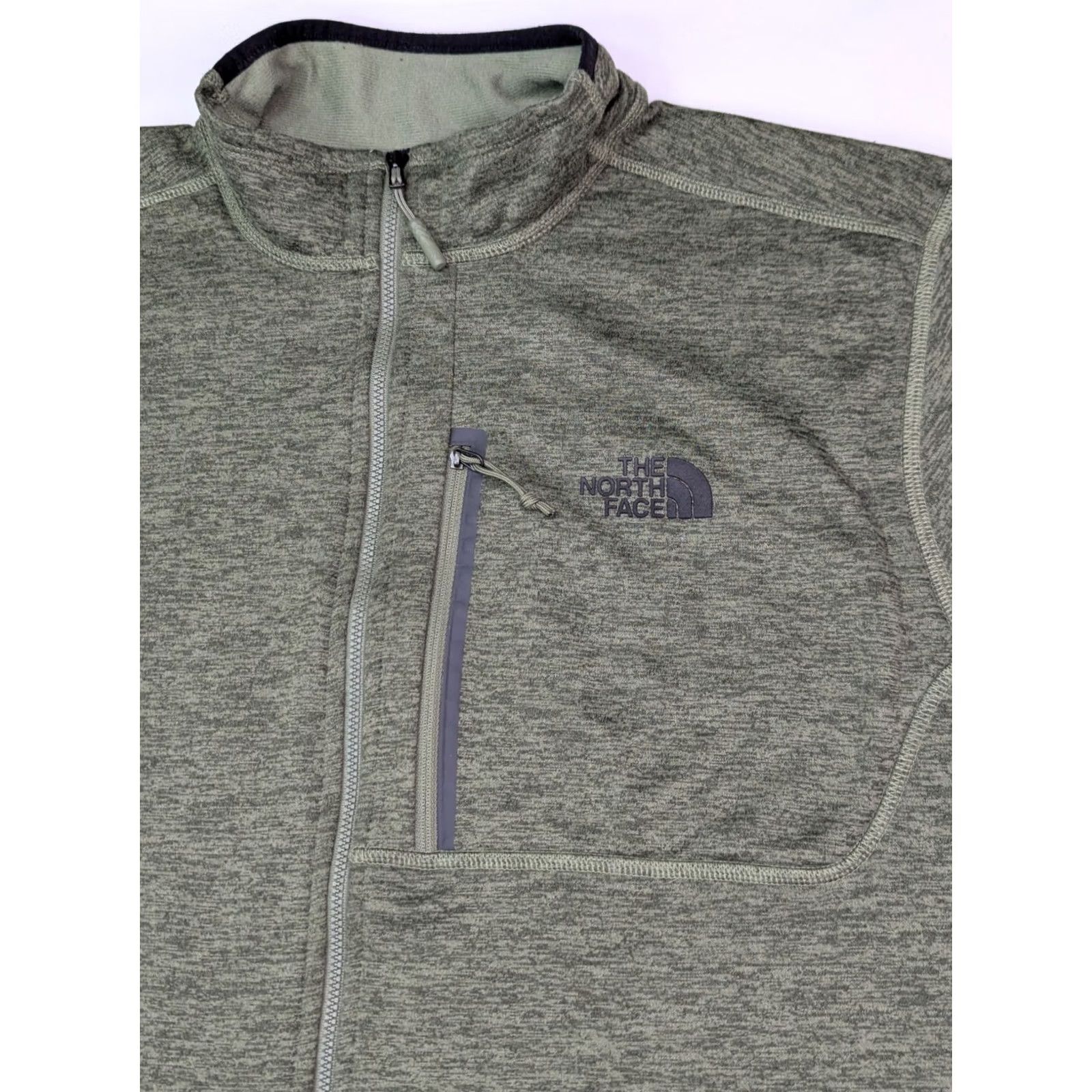 The North Face The North Face Fleece Jacket Men XL Green Embroidered Full Zip Size US XL / EU 56 / 4 - 4 Thumbnail