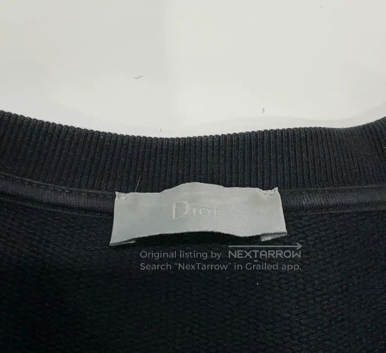 Dior Dior Black embroidered round-neck long-sleeved sweatshirt Size US XL / EU 56 / 4 - 3 Thumbnail
