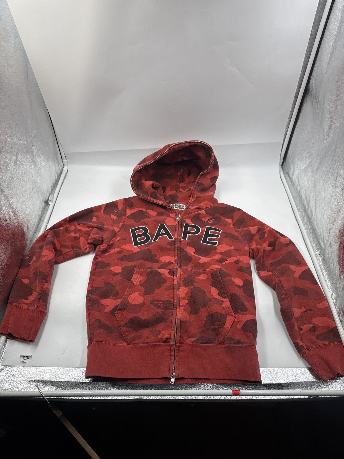 BAPE Color Camo Logo Full Zip Hoodie
