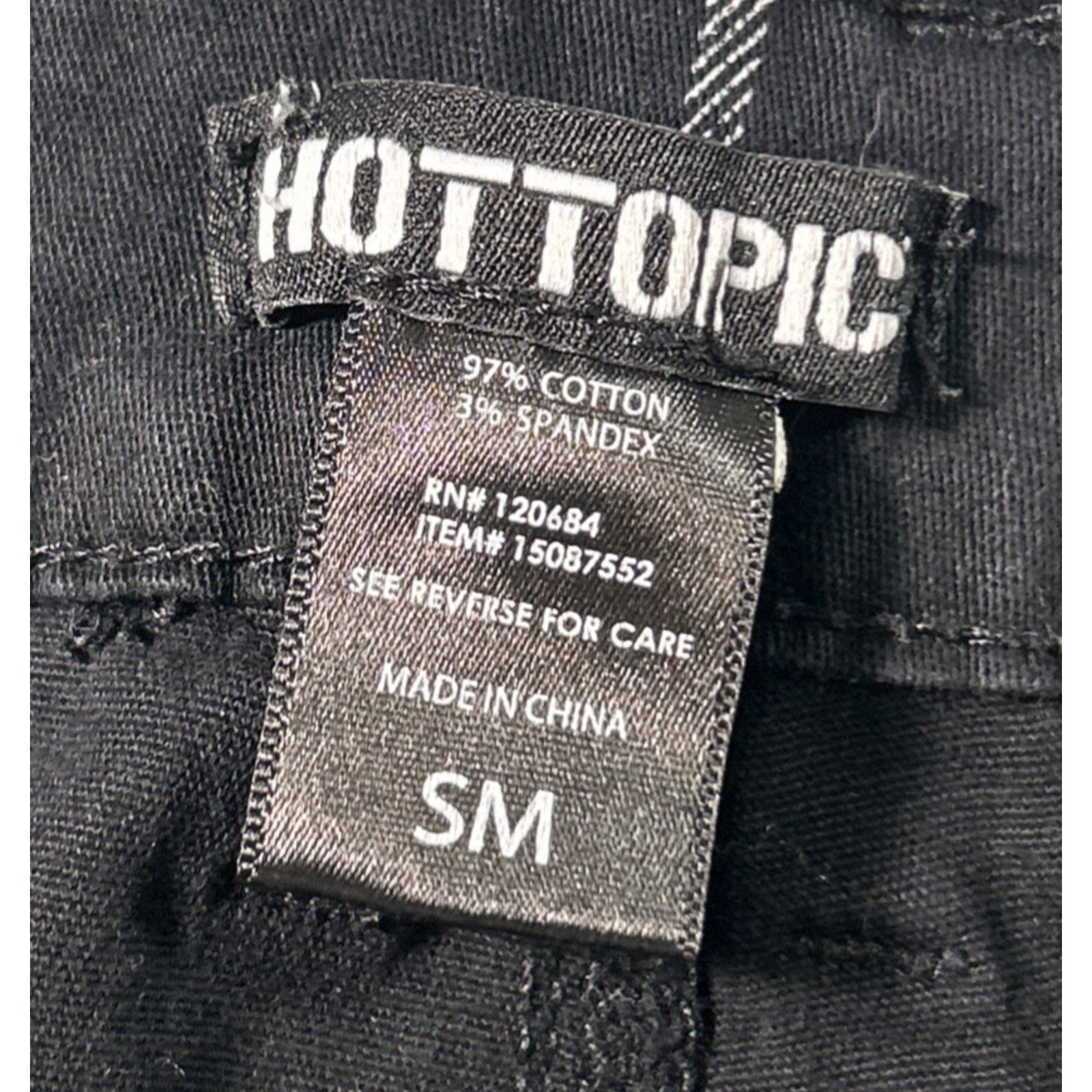 Hot Topic Gothic Emo Checker Cargo Pants Small 28x29 Hamilton Loose Size 28" / US 6 / IT 42 - 5 Thumbnail