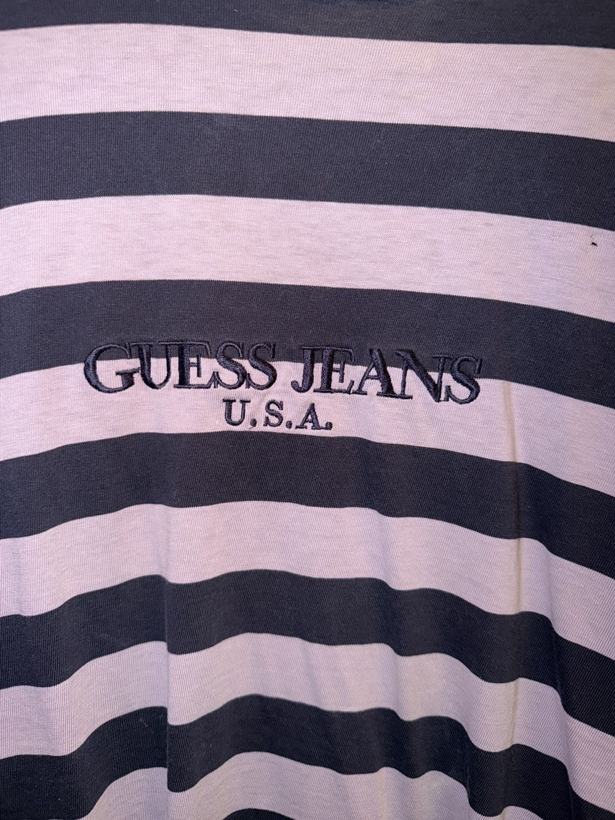 Guess Vintage Guess Striped Tee Size US L / EU 52-54 / 3 - 2 Thumbnail