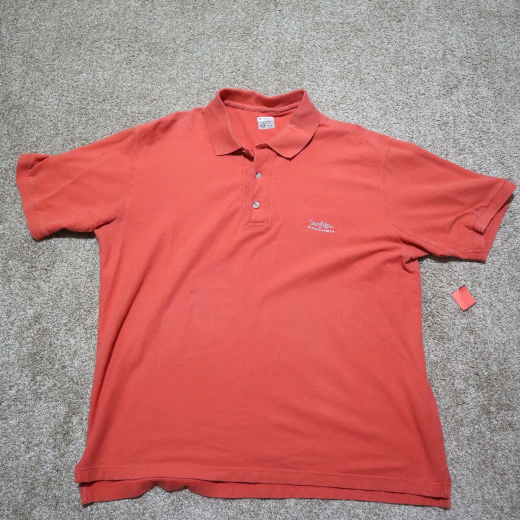 Vintage Columbia Polo Shirt Orange 3 Button Men's XL Extra Large PFG Shirt Polo Size US XL / EU 56 / 4 - 2 Thumbnail