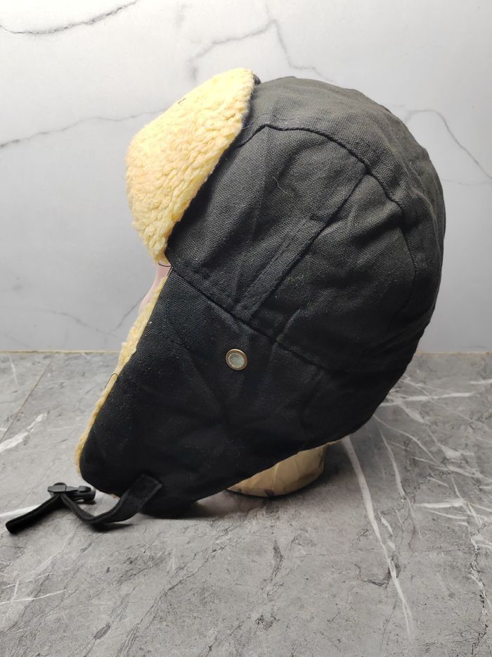 Japanese Brand Vintage Y2k Fleece Earflap Cap Hat Size ONE SIZE - 4 Thumbnail
