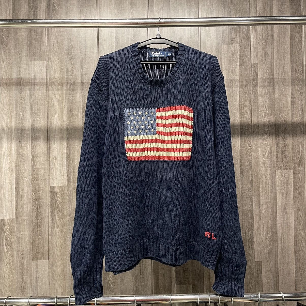 Polo Ralph Lauren Polo Ralph Lauren American Flag Sweater Size US XXL / EU 58 / 5 - 1 Thumbnail