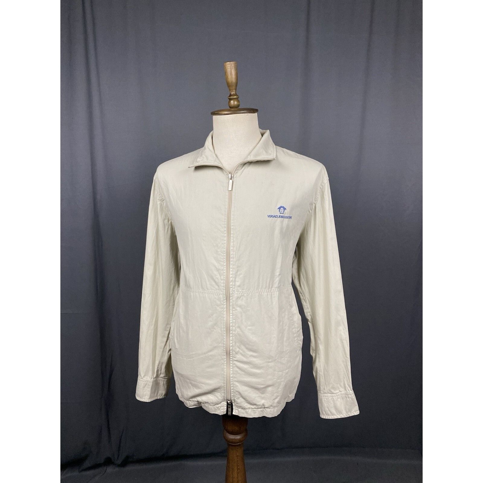 Versace Versace Jeans Couture Small Logo VTG Men's Beige Collared Ut Size US XL / EU 56 / 4 - 4 Thumbnail