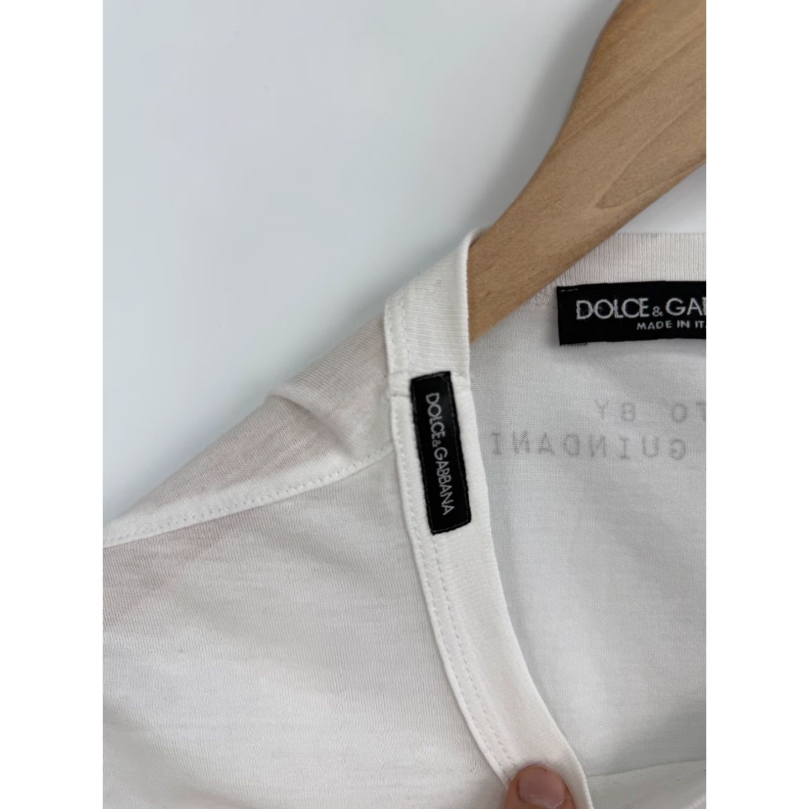Dolce & Gabbana VINTAGE Dolce&Gabbana T-Shirt Men M White Tony Ward Photo by Stefano Guindani Size US M / EU 48-50 / 2 - 7 Thumbnail