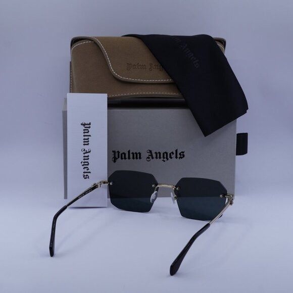 Palm Angels Palm Angels PERI10G QUARTZ 7607 Sunglasses Gold Geometric Size ONE SIZE - 11 Thumbnail