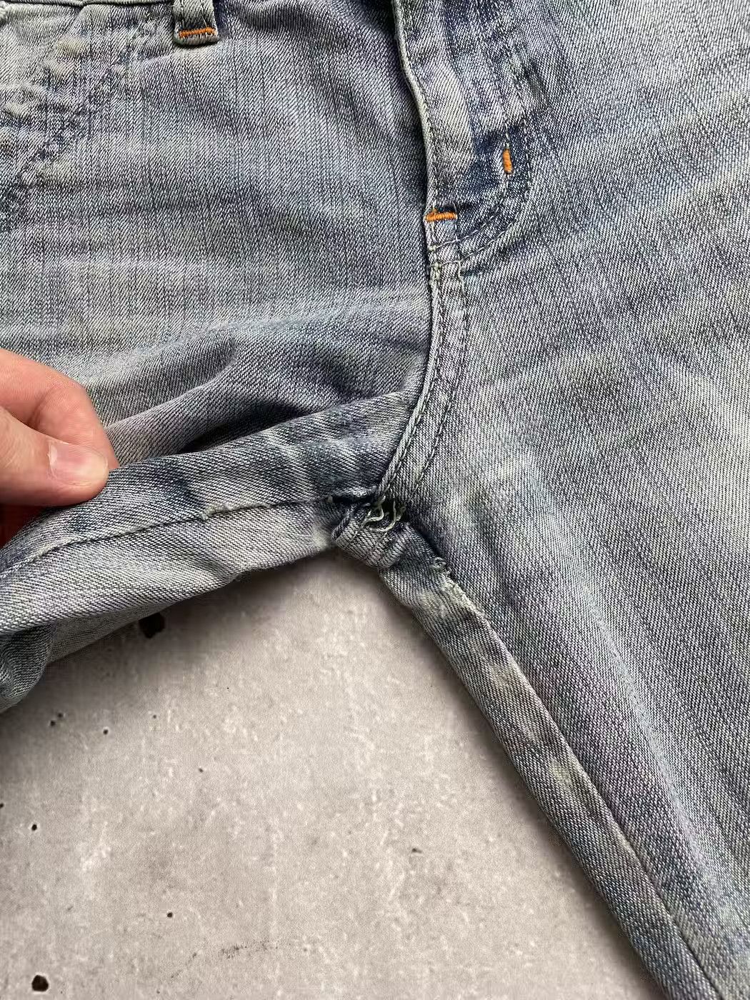 Japanese Brand × Vintage Vintage Flared Worn Jeans Size 26" / US 2 / IT 38 - 4 Thumbnail