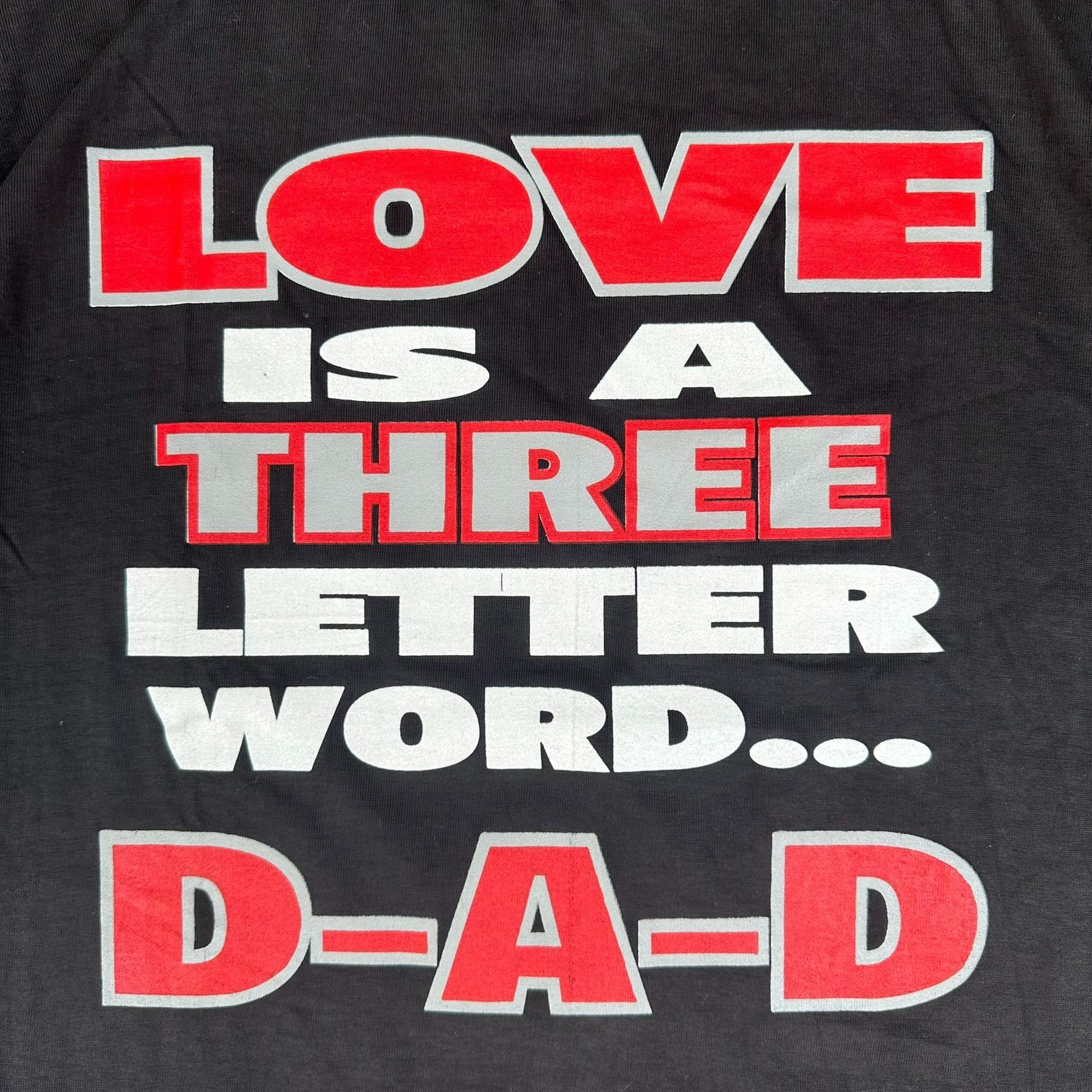 Vintage Vintage 90s Love Dad Father Humor T-Shirt Single Stitch Blac Size US L / EU 52-54 / 3 - 2 Thumbnail