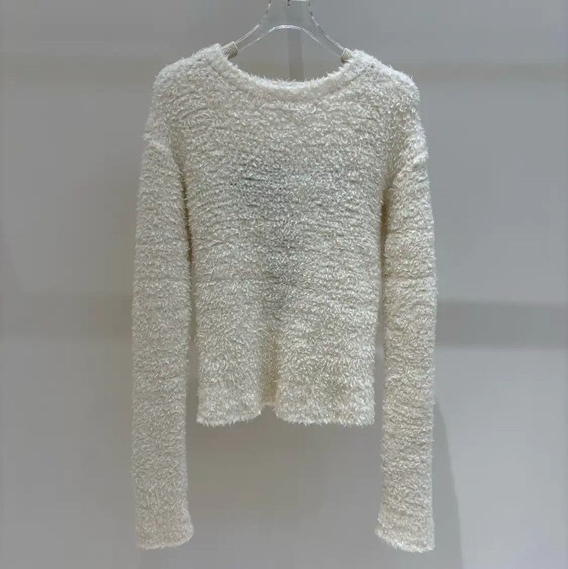 Dior Dior Cream Wool Sweater for Women 0089 Size S / US 4 / IT 40 - 1 Thumbnail