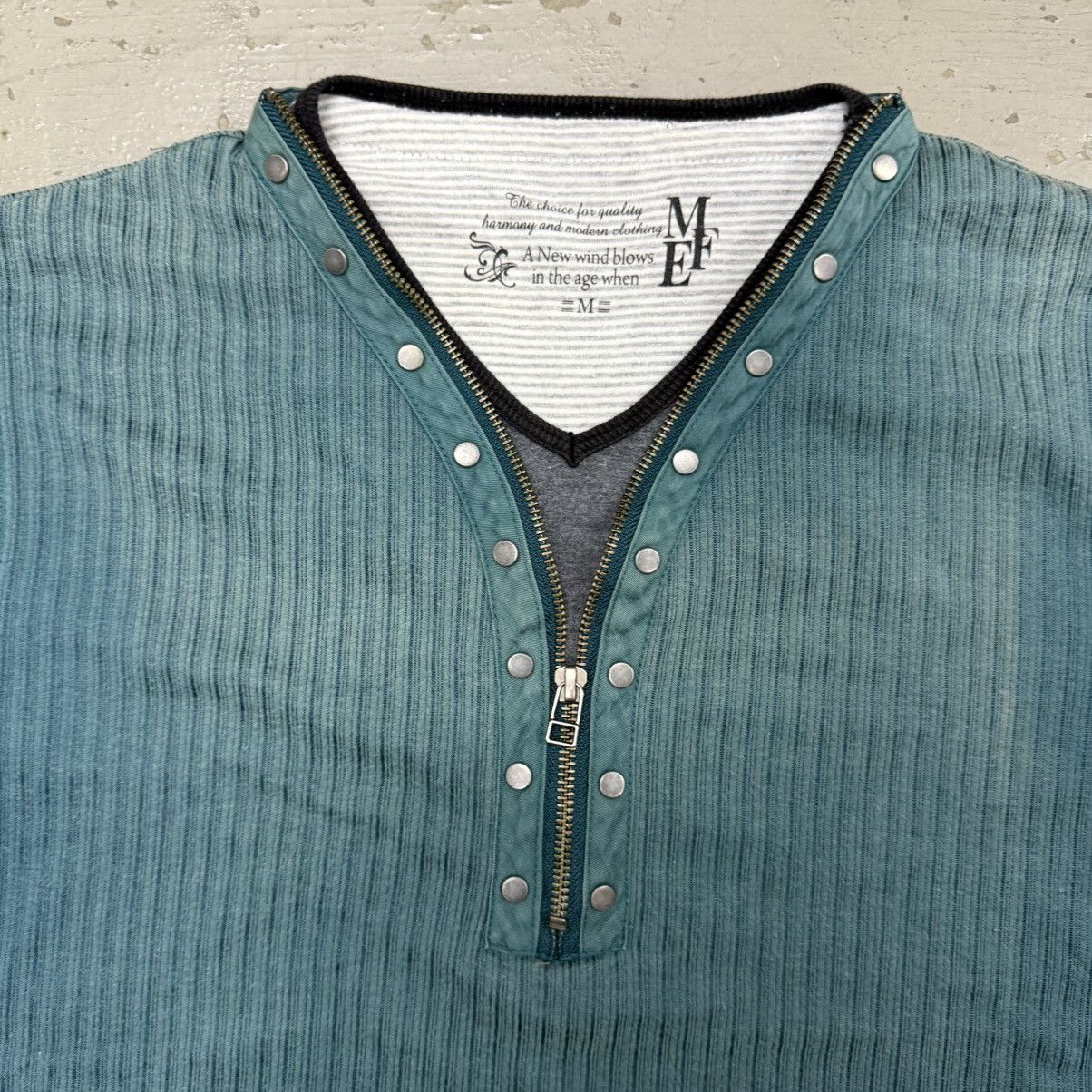 14th Addiction Double Layer Henley Half Full Zipper Tee Satoshi Size US S / EU 44-46 / 1 - 2 Thumbnail