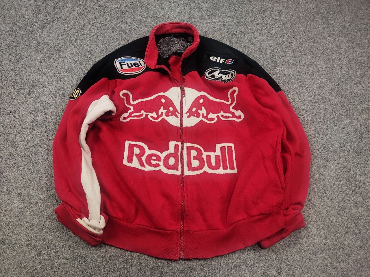 Red Bull Vintage Red Bull Fuel Arai Engine Zip Racing Sweatshirt Y2K Size US M / EU 48-50 / 2 - 2 Thumbnail