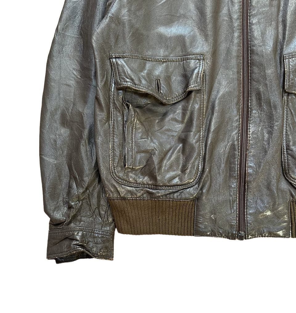 Aquascutum Aquascutum Tartan Lined Leather Jacket Size US M / EU 48-50 / 2 - 5 Thumbnail