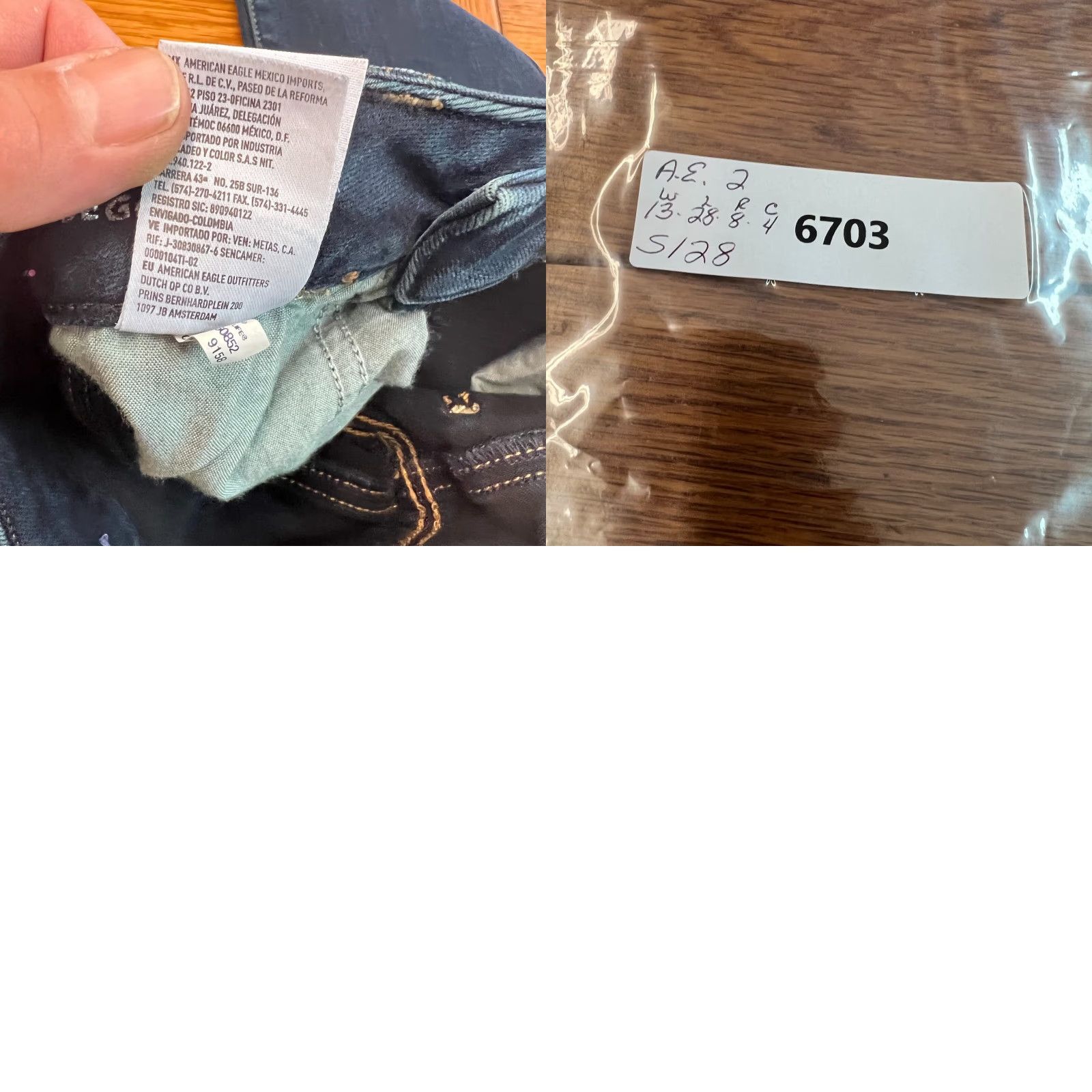 American Eagle Outfitters American Eagle Outfitters Womens Low Rise Super Stretch Blue Skinny Jeans Sz 2R Size 26" / US 2 / IT 38 - 8 Thumbnail