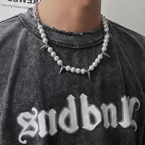 VIBE Pearl Spiked Necklace Size ONE SIZE - 7 Thumbnail