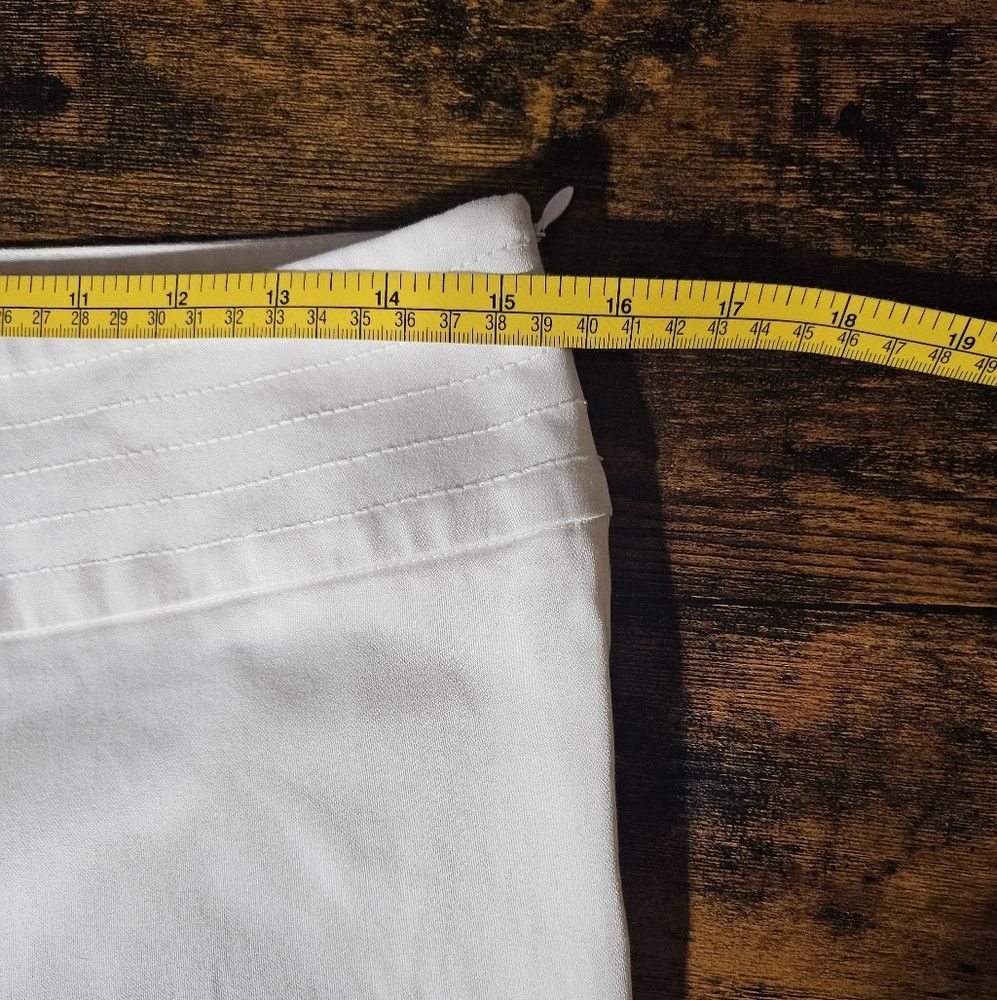 Trina Turk Y2K Trina Turk White Wide Leg Crop Trousers Pants 6 Size 28" / US 6 / IT 42 - 6 Thumbnail