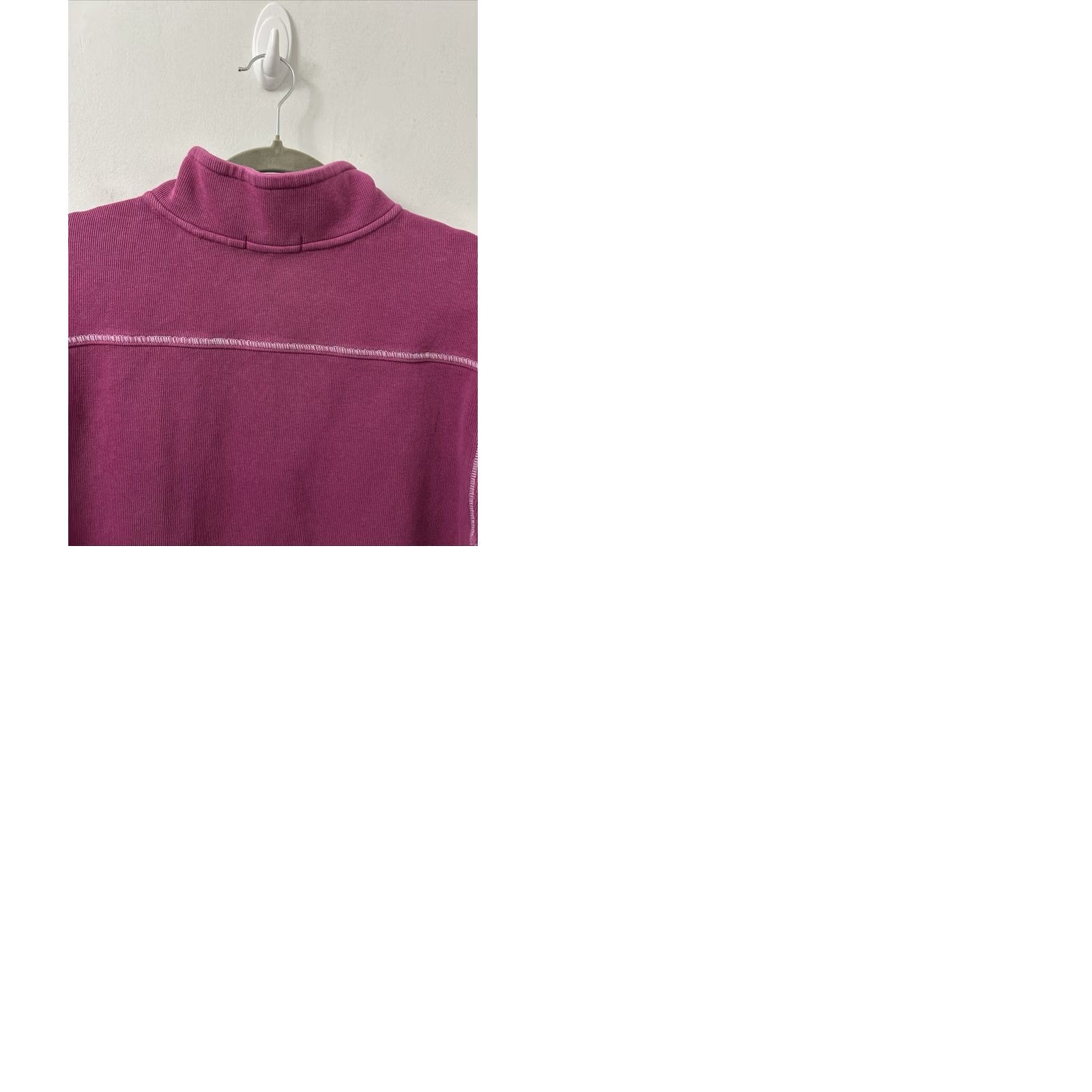 Tommy Bahama Tommy Bahama Pullover 1/4 Zip Mens XL Magenta Pink Cotton Ribbed Mock Neck Logo Embroidered Casual Knit Sweater Size US XL / EU 56 / 4 - 9 Thumbnail