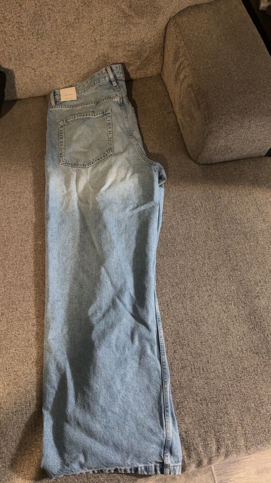 Zara Baggy Blue Jeans Size US 34 / EU 50 - 2 Thumbnail