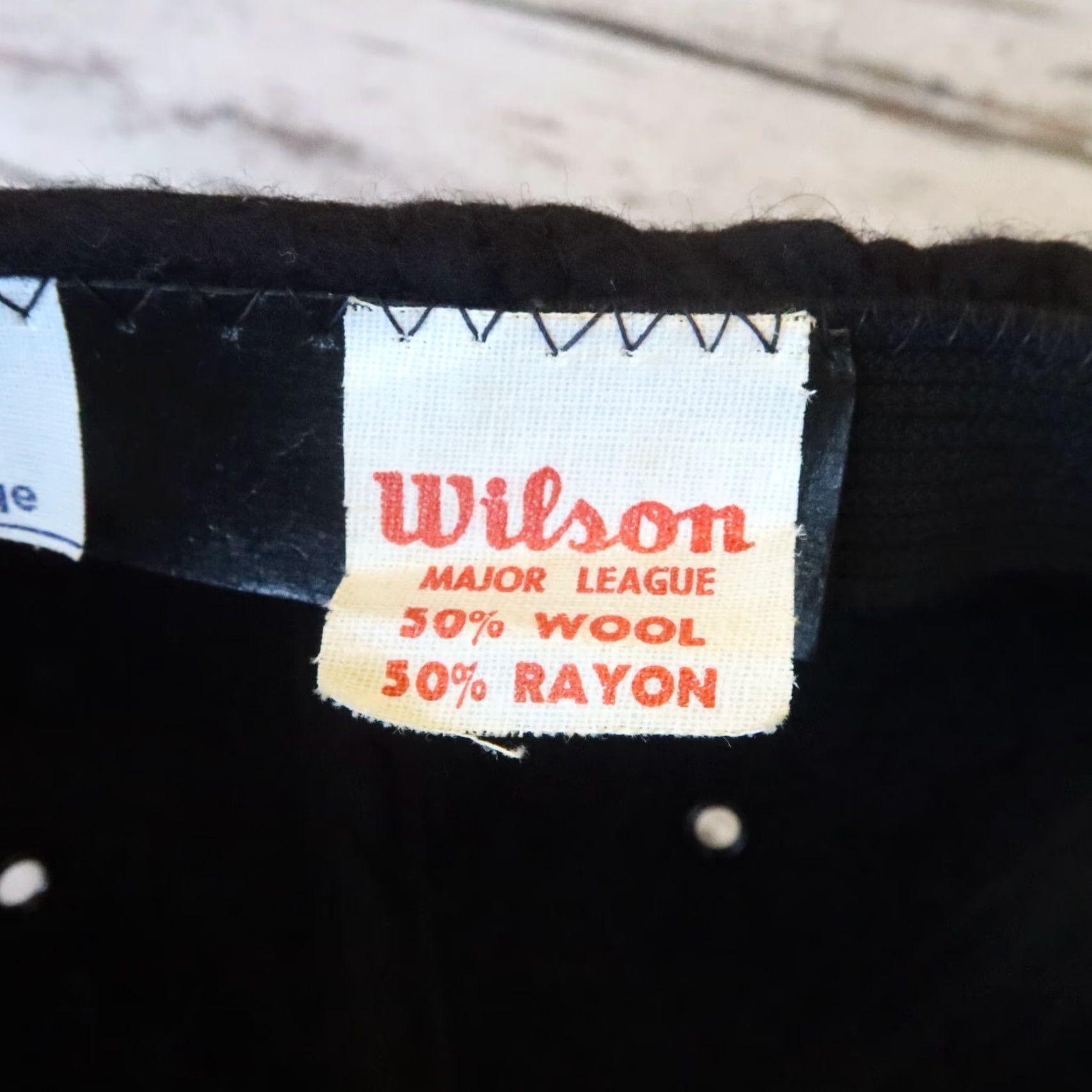 Wilson VINTAGE San Francisco Giants Wool Cap Hat Nike Style Baseball Cap Black L Mens Size ONE SIZE - 4 Thumbnail