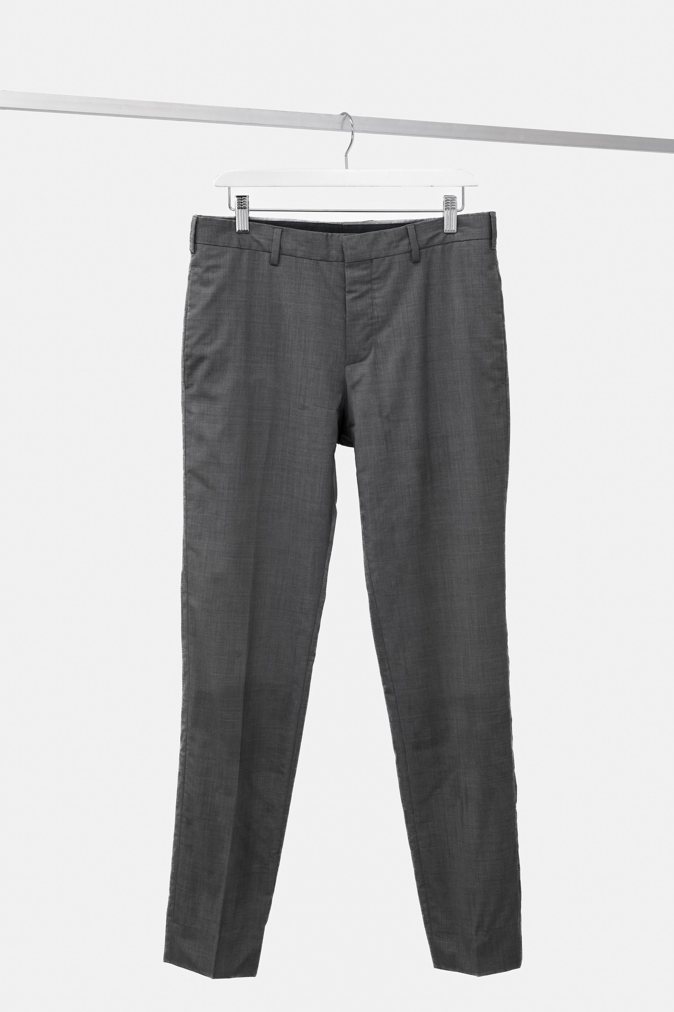 image of Prada Grey Slim Trousers, Men's (Size 30)