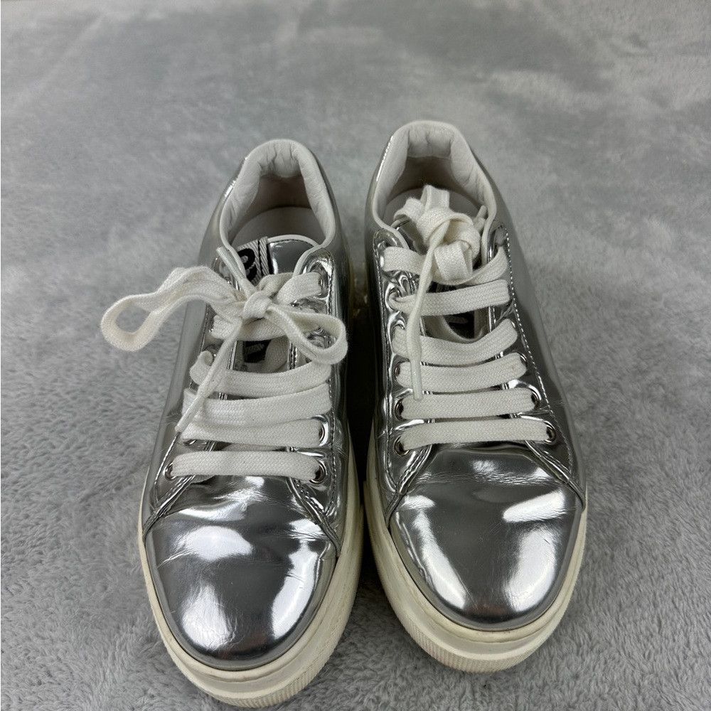 Miu Miu Miu Miu Crystal Skate Silver Sneakers Women’s Size 36 EU Size US 6 / IT 36 - 7 Thumbnail