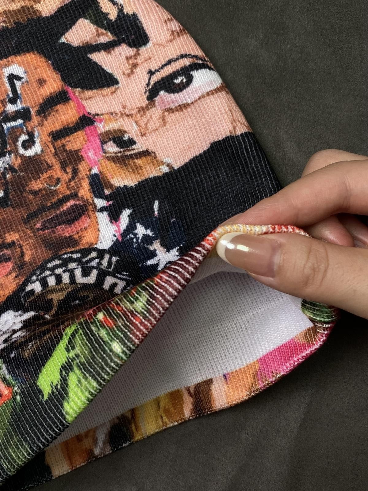 Japanese Brand Rare Pelumi.png Eyes Don’t Lie No Cuff Knit Beanie Hats OS Size ONE SIZE - 7 Thumbnail