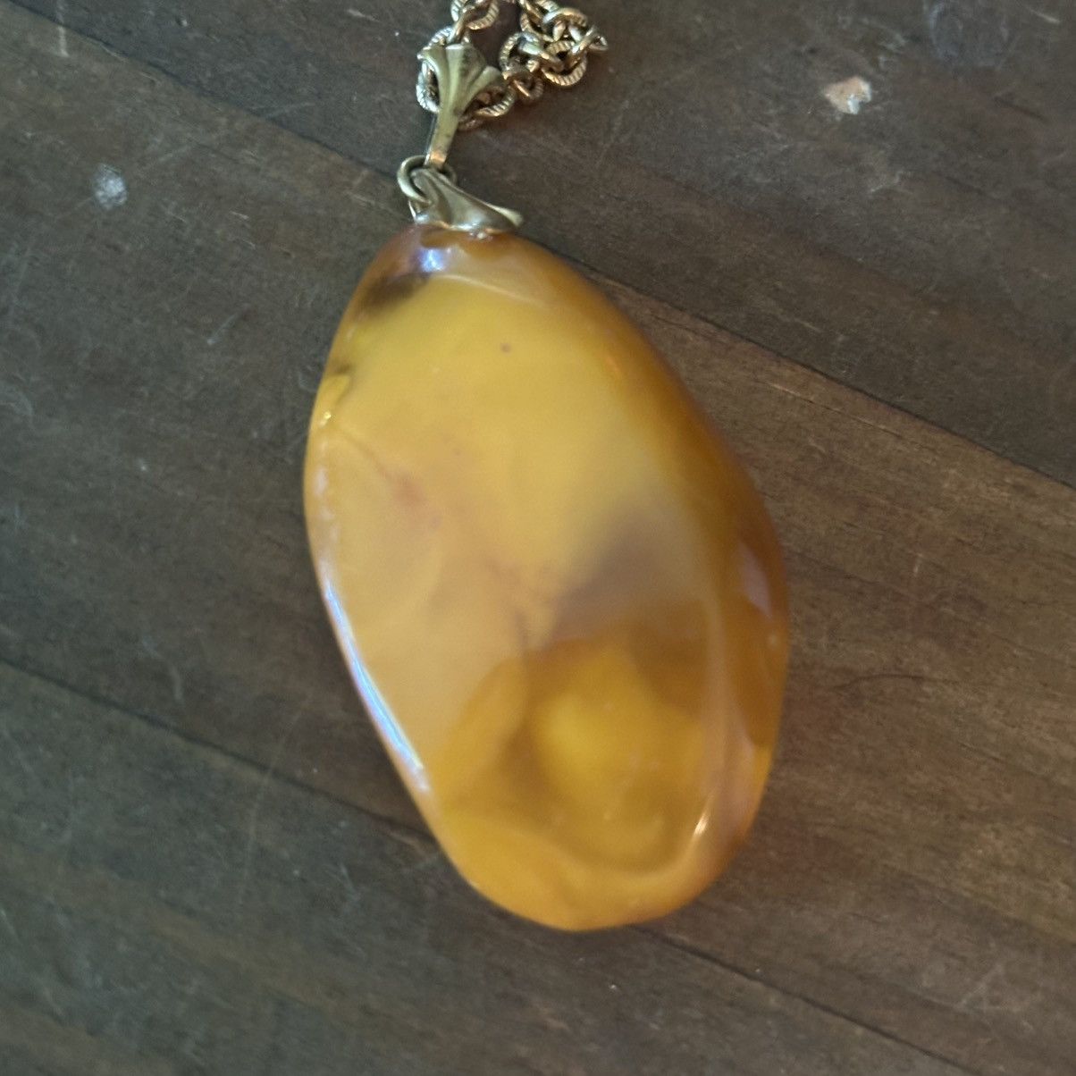 Vintage Vintage natural Baltic Amber pendant necklace Size ONE SIZE - 3 Thumbnail