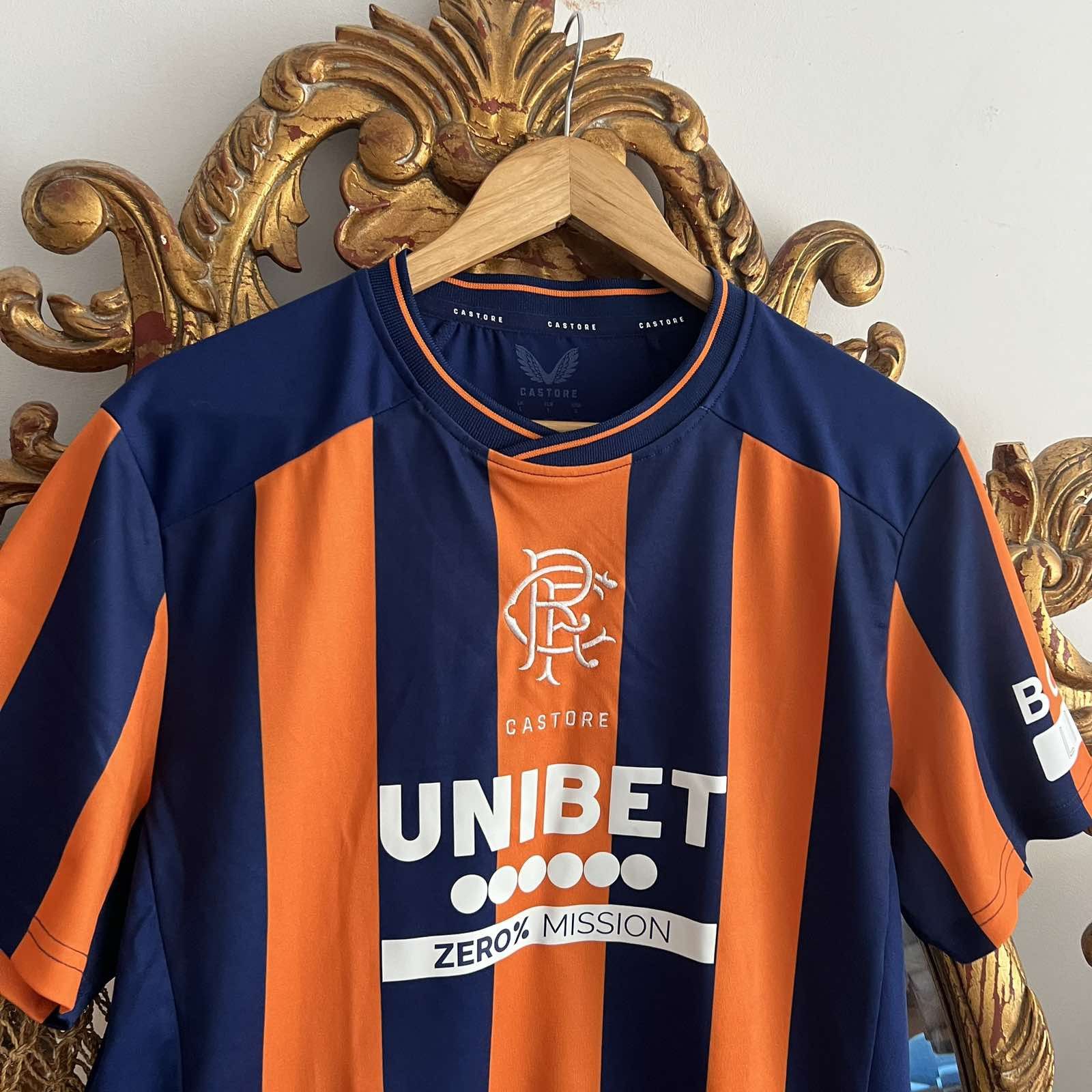 Castore Castore Rangers Official Soccer Jersey T Shirt Sz L Size US L / EU 52-54 / 3 - 3 Thumbnail