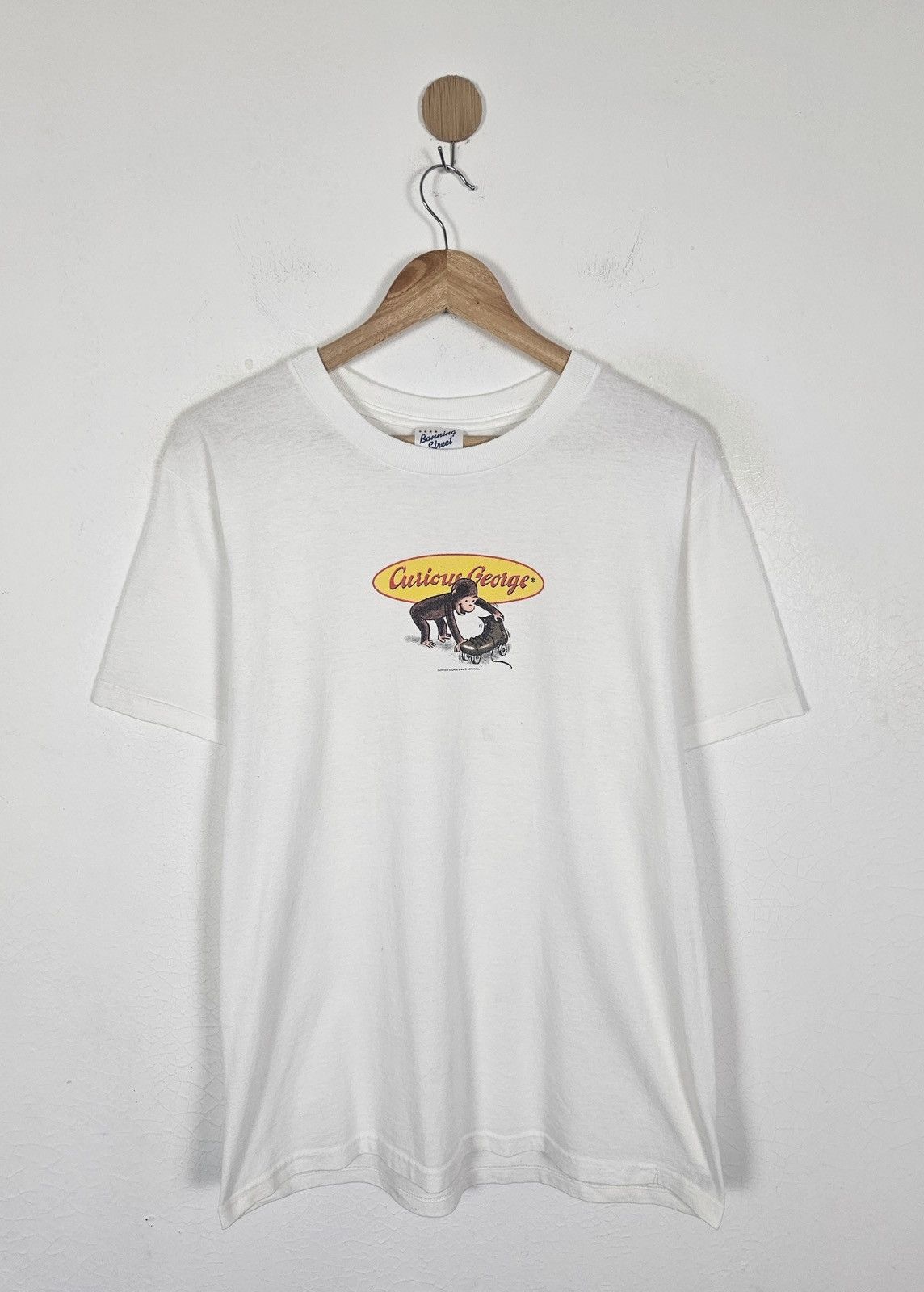 Vintage Curious George 90s American TV Kids Show shirt