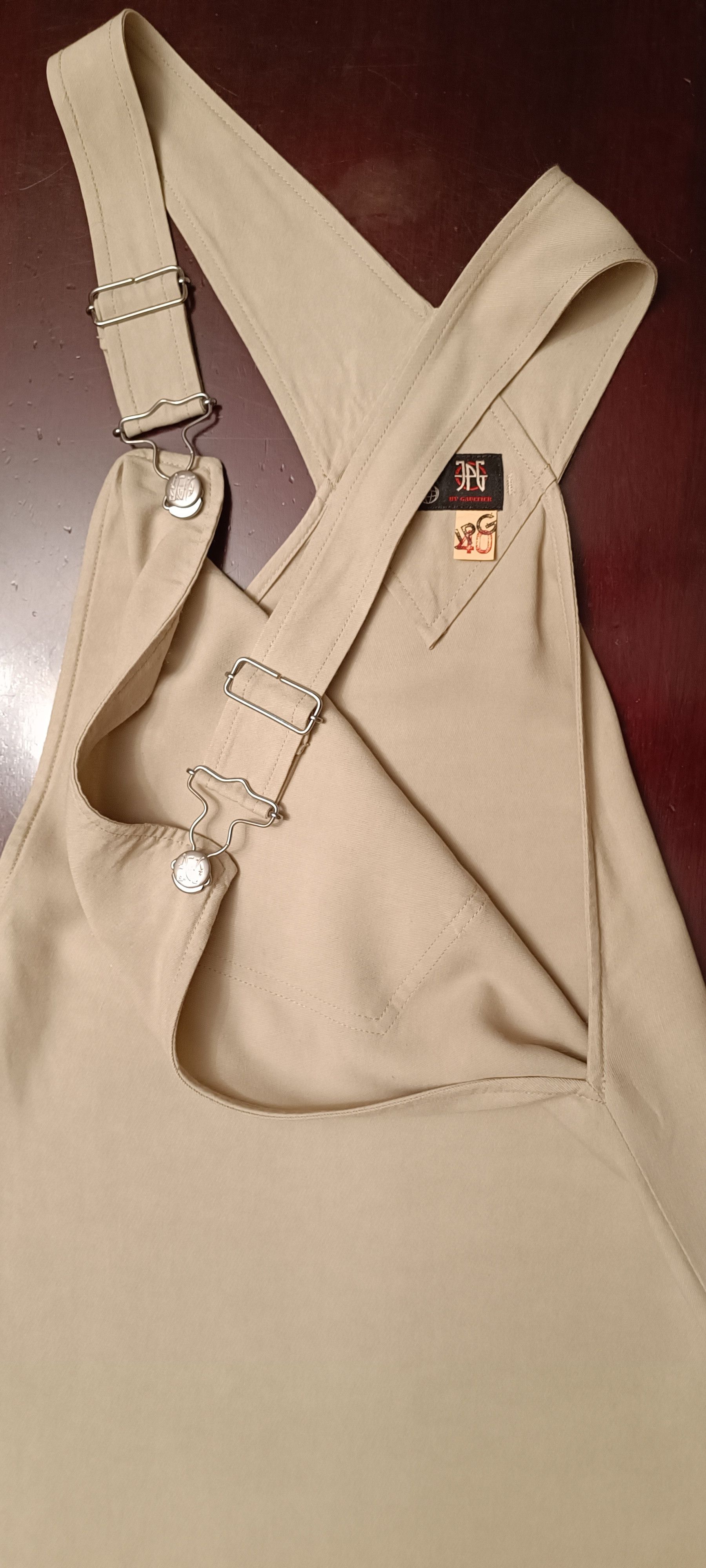Jean Paul Gaultier 90's- Strap midi dress - Big front Pocket Size S / US 4 / IT 40 - 1 Thumbnail