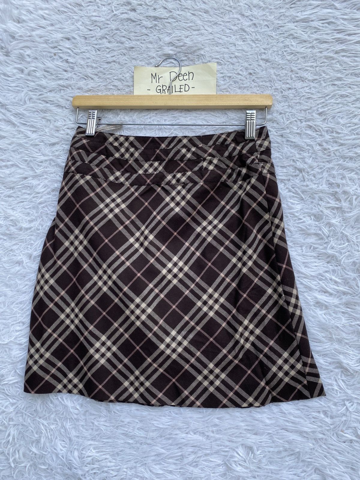 Burberry Rare Vintage Burberry Checkered Mini Skirt Size 28" / US 6 / IT 42 - 19 Thumbnail