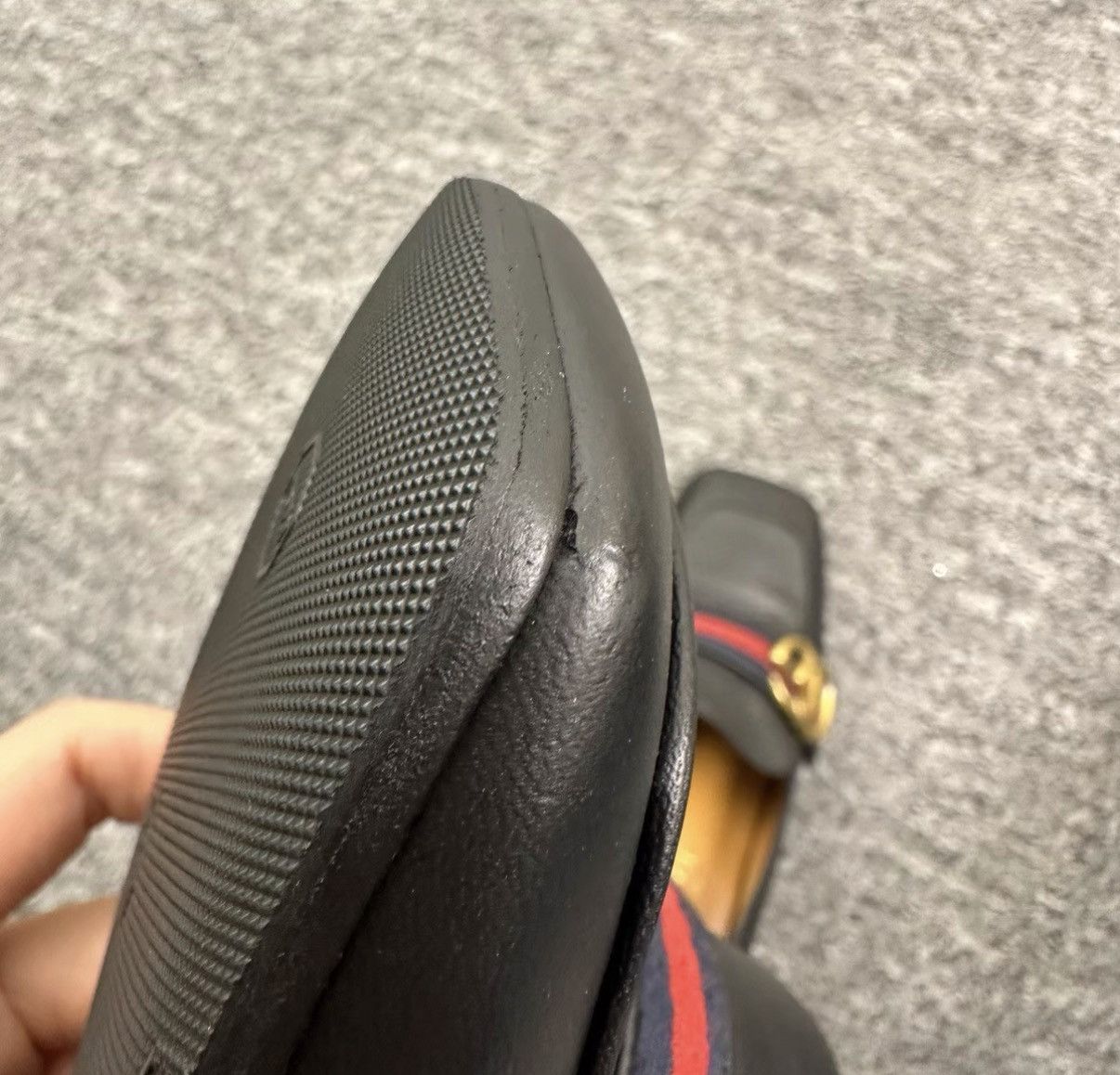 Gucci Gucci Pearl Black Square-Toe High Heels K12 Size US 5.5 / IT 35.5 - 7 Thumbnail