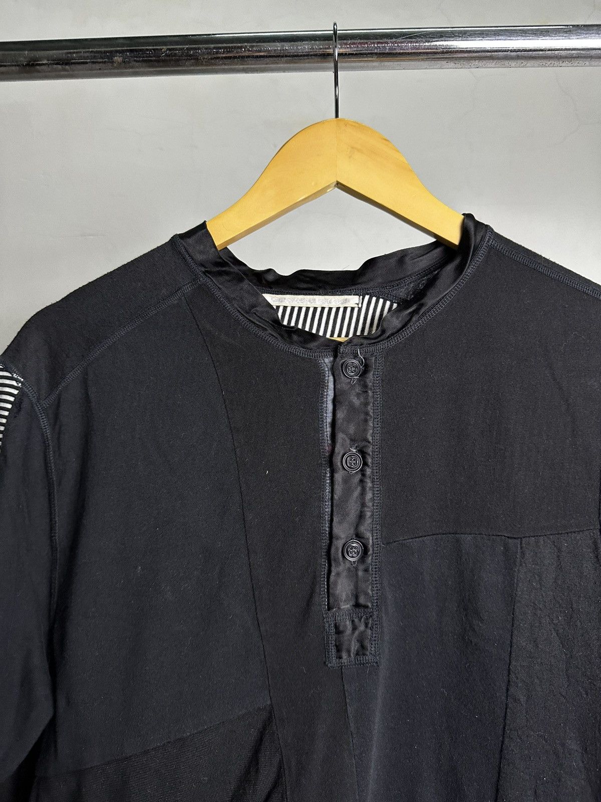 Diet Butcher Slim Skin × Japanese Brand Diet Bucher Slim Skin Patchwork Button Tshirt Size US M / EU 48-50 / 2 - 3 Thumbnail