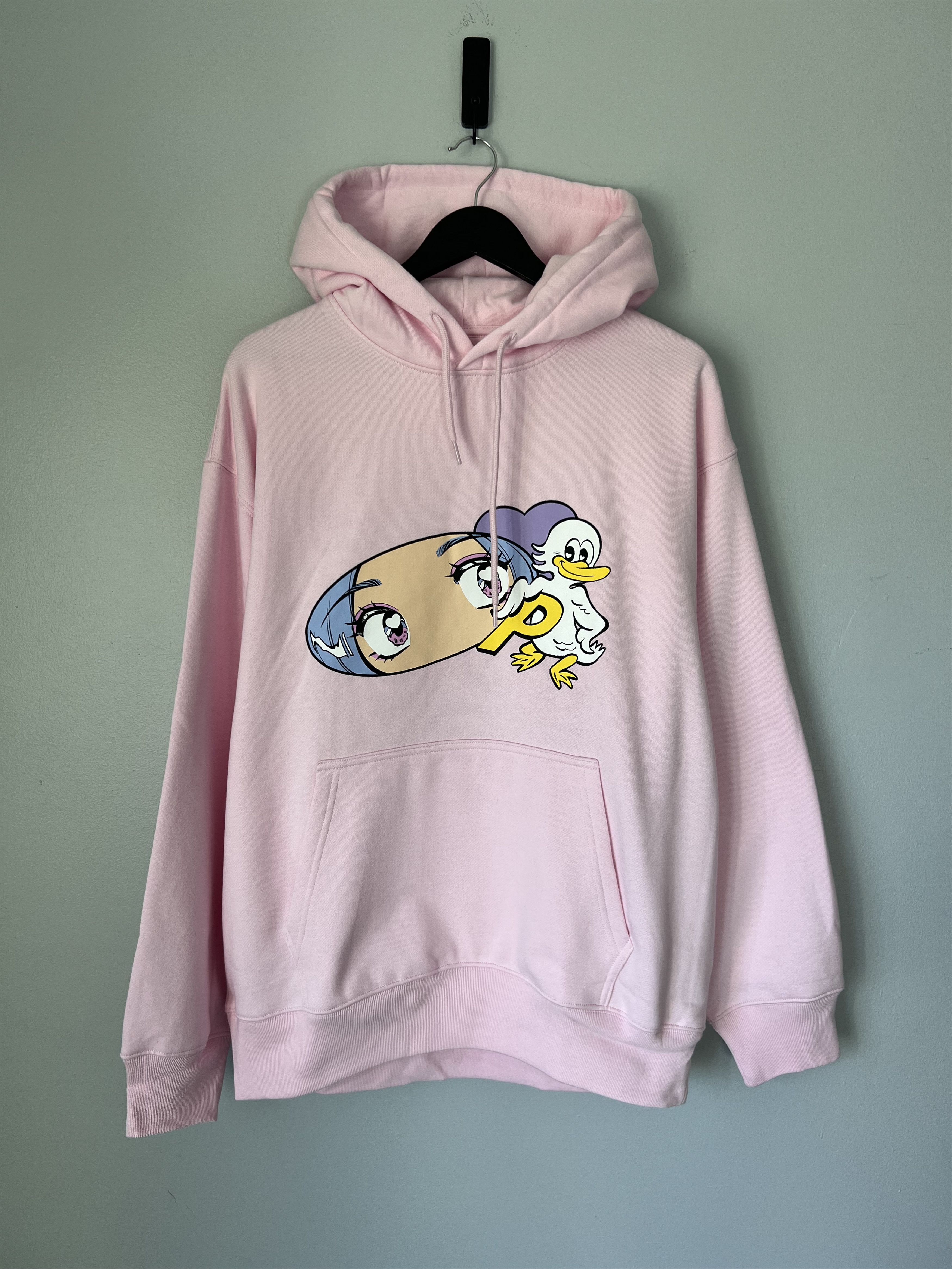 Palace Skateboards Rear View Hoodie in Lush Flush Pink