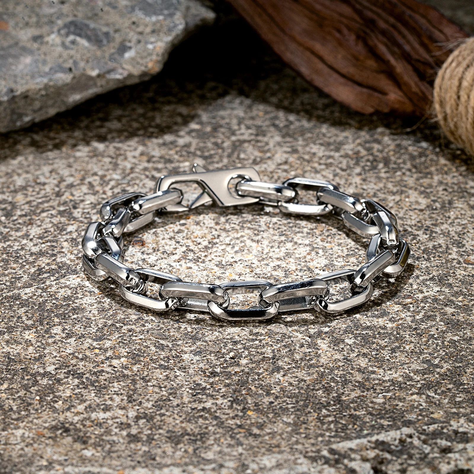 Jewelry Curb O-chain Link Bracelet Size ONE SIZE - 1 Thumbnail