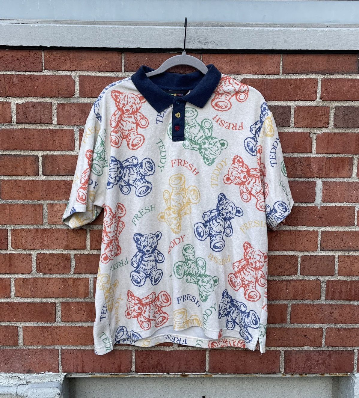 Teddy Fresh Teddy Fresh Terry Cloth Oversized All Over Print Bear Polo Size US L / EU 52-54 / 3 - 1 Thumbnail
