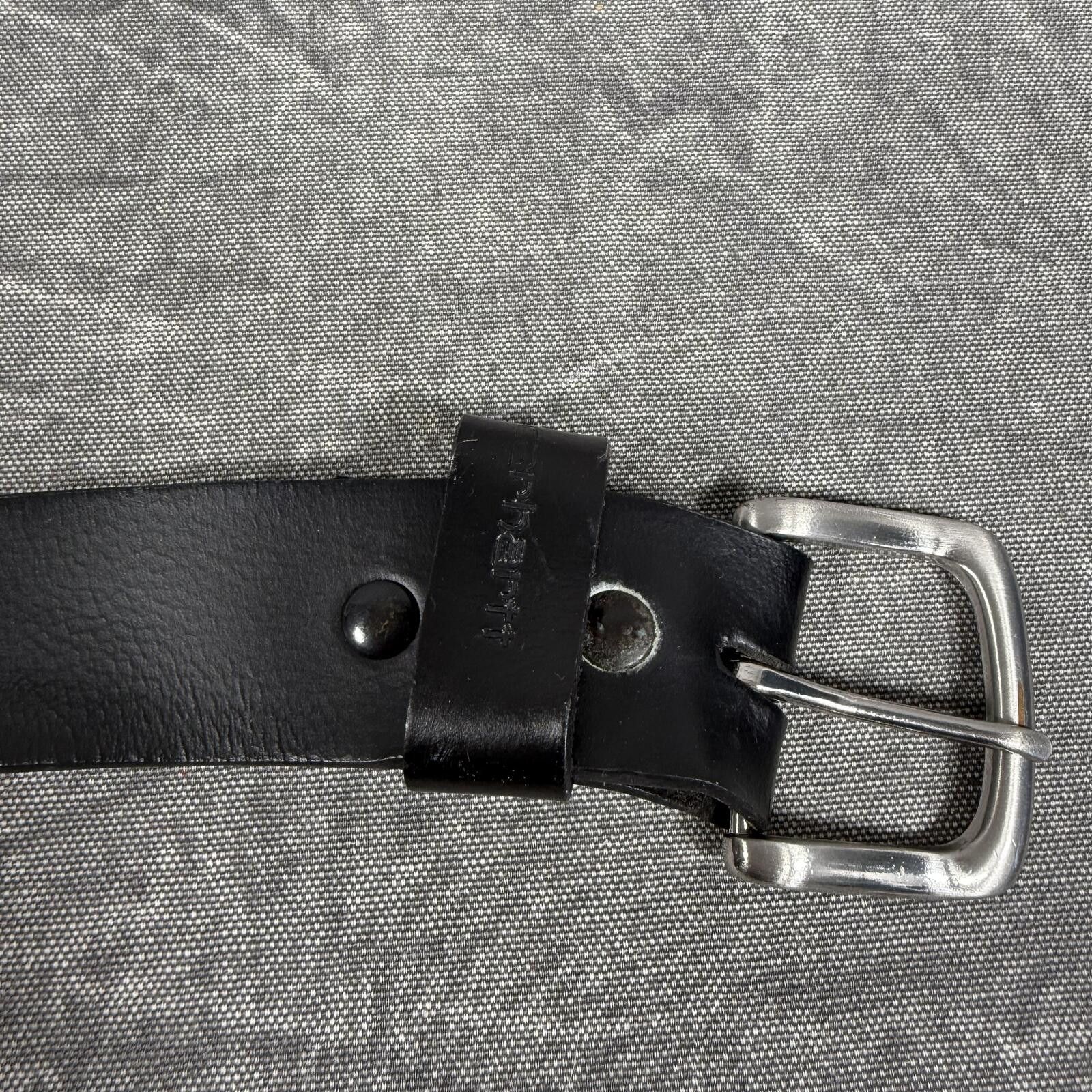 Carhartt Carhartt Belt Men's 54 Black Full Grain Leather Size ONE SIZE - 2 Thumbnail